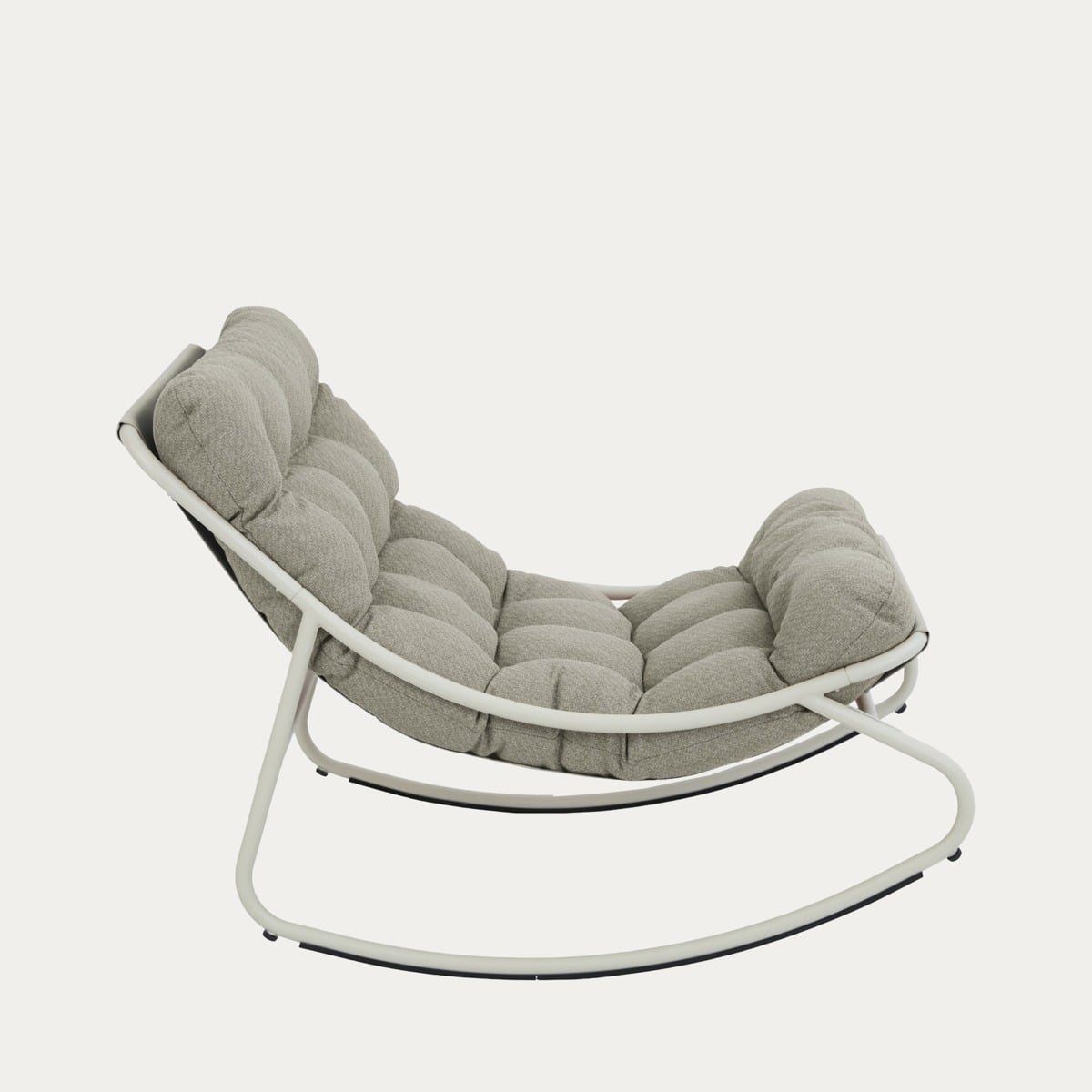 Fotel bujany TIVOLI beżowy z beżowymi poduszkami 65x102x75,5 cm