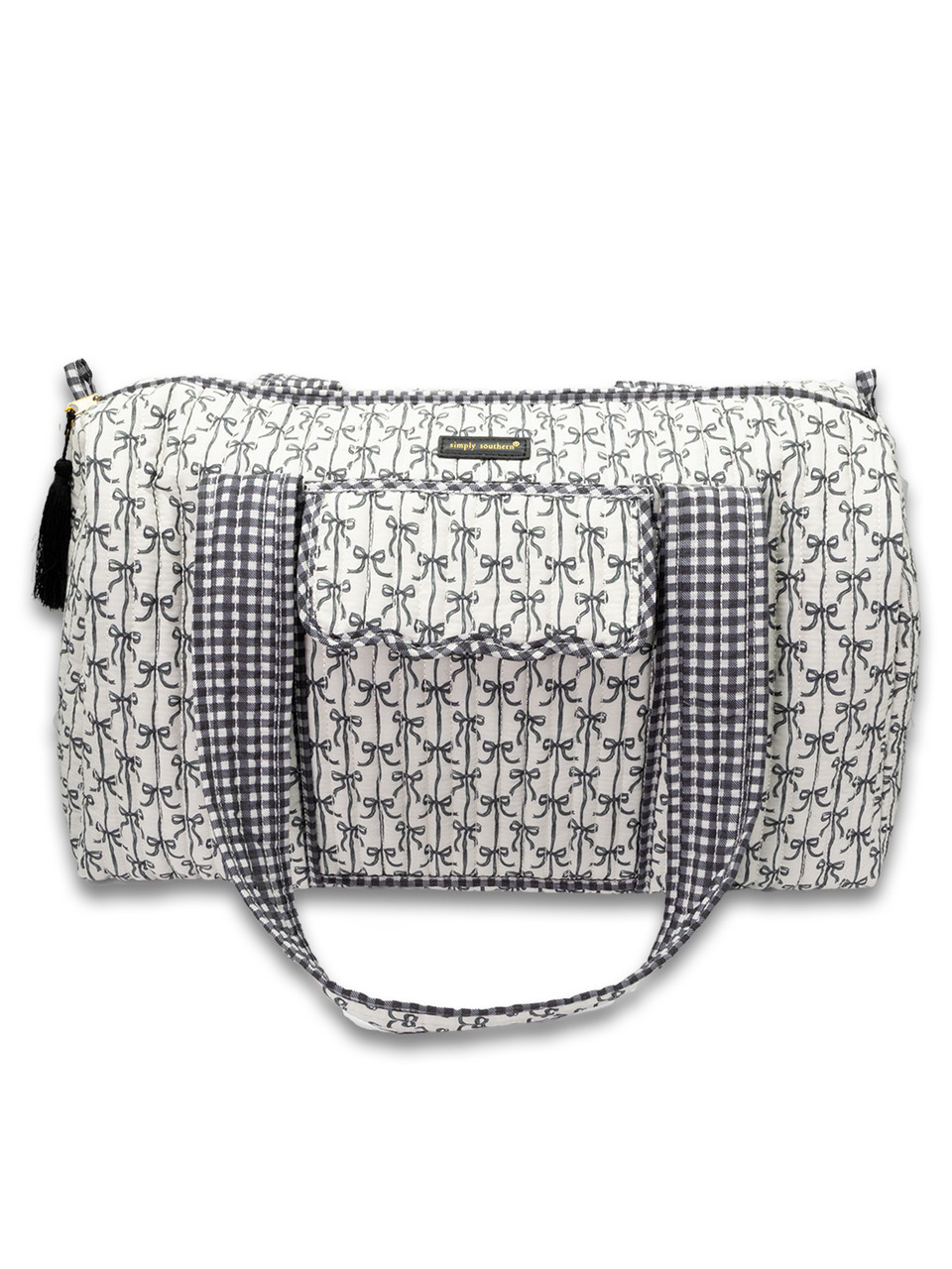 0126-BAG-QLTD-DFFL-BLKBOW - Simply Southern Outlet
