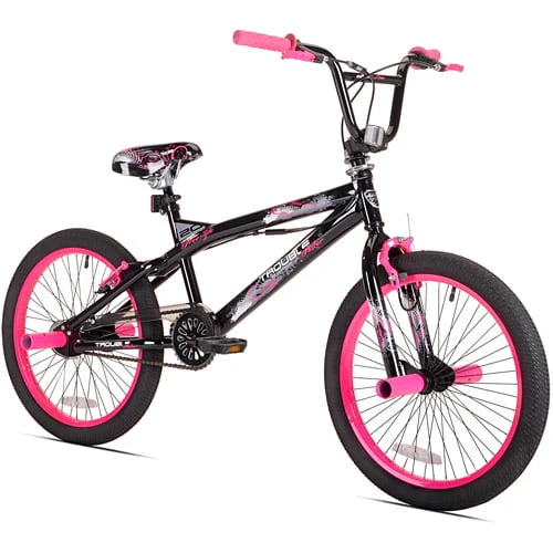 Kent 20" Girls', Trouble BMX Bike, Black/Pink - Image 7