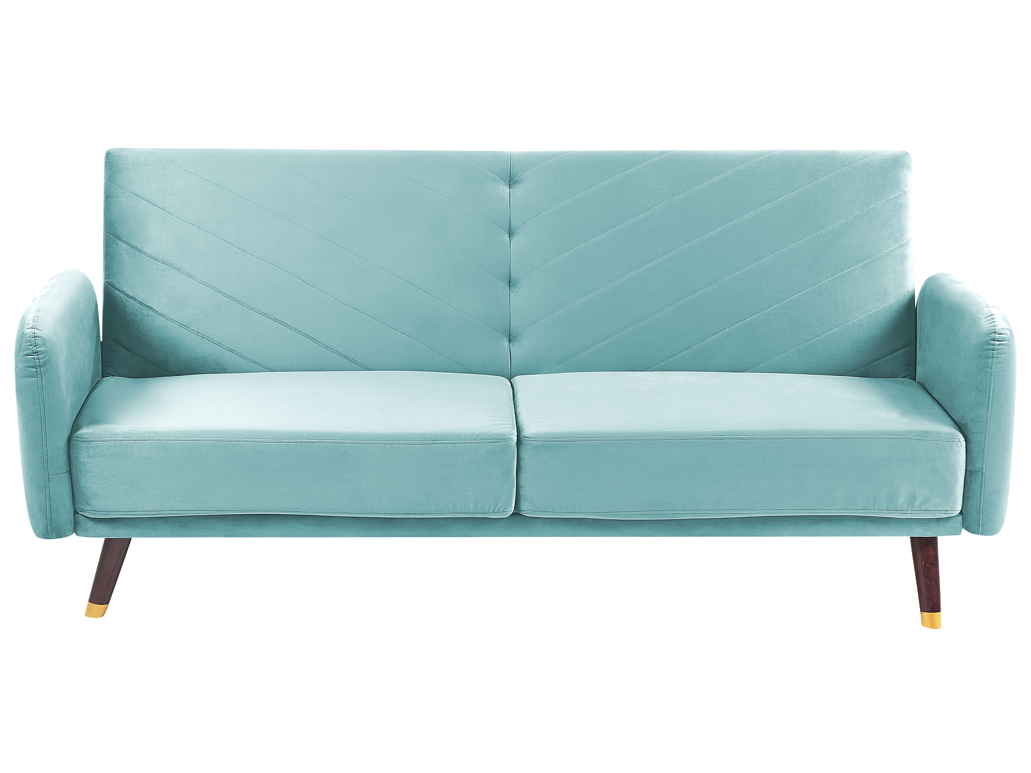 Sofa Bed 3 Seater SENJA Velvet Light Blue
