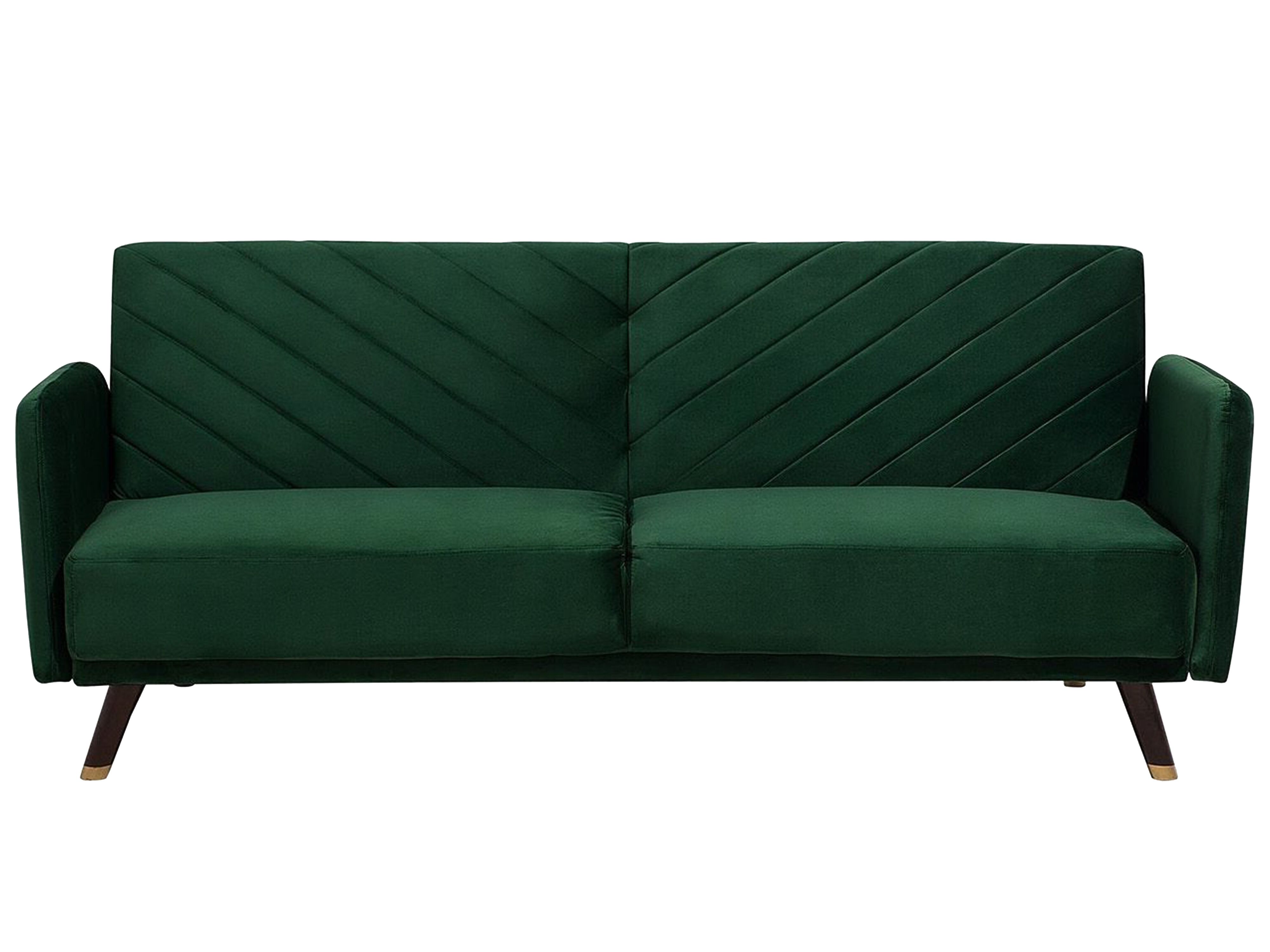 Sofa Bed 3 Seater SENJA Velvet Emerald Green