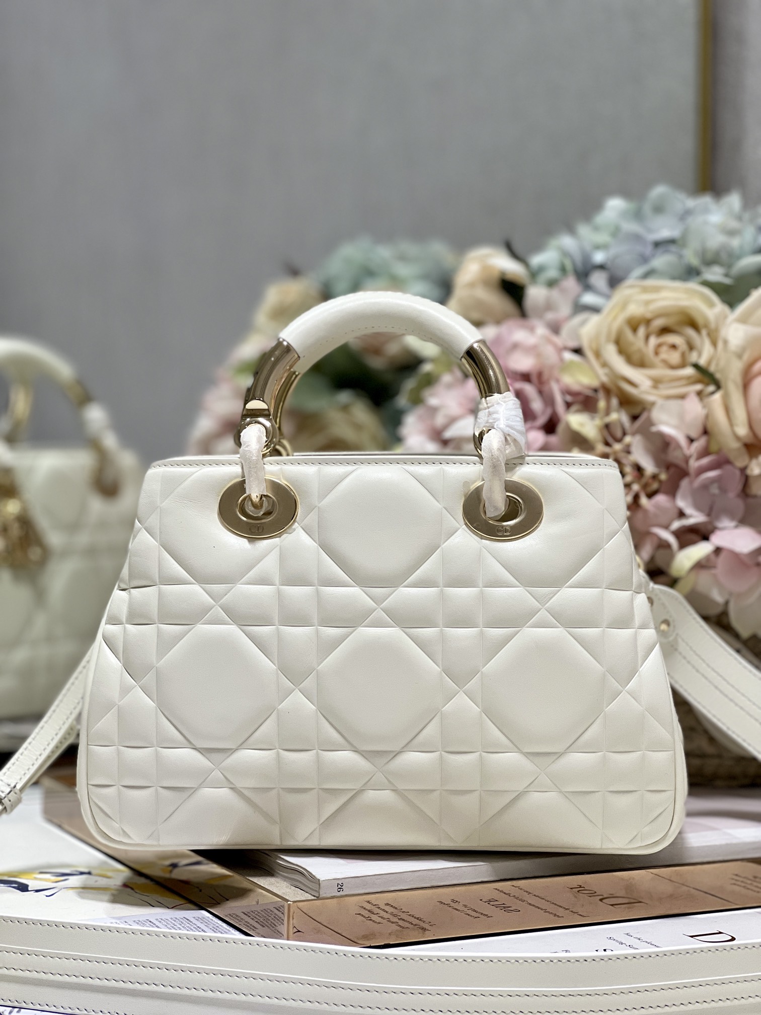 The Medium Lady 95.22 Bag Black/White/Grey For Women 9.5in/ 24cm1:1High-quality replica