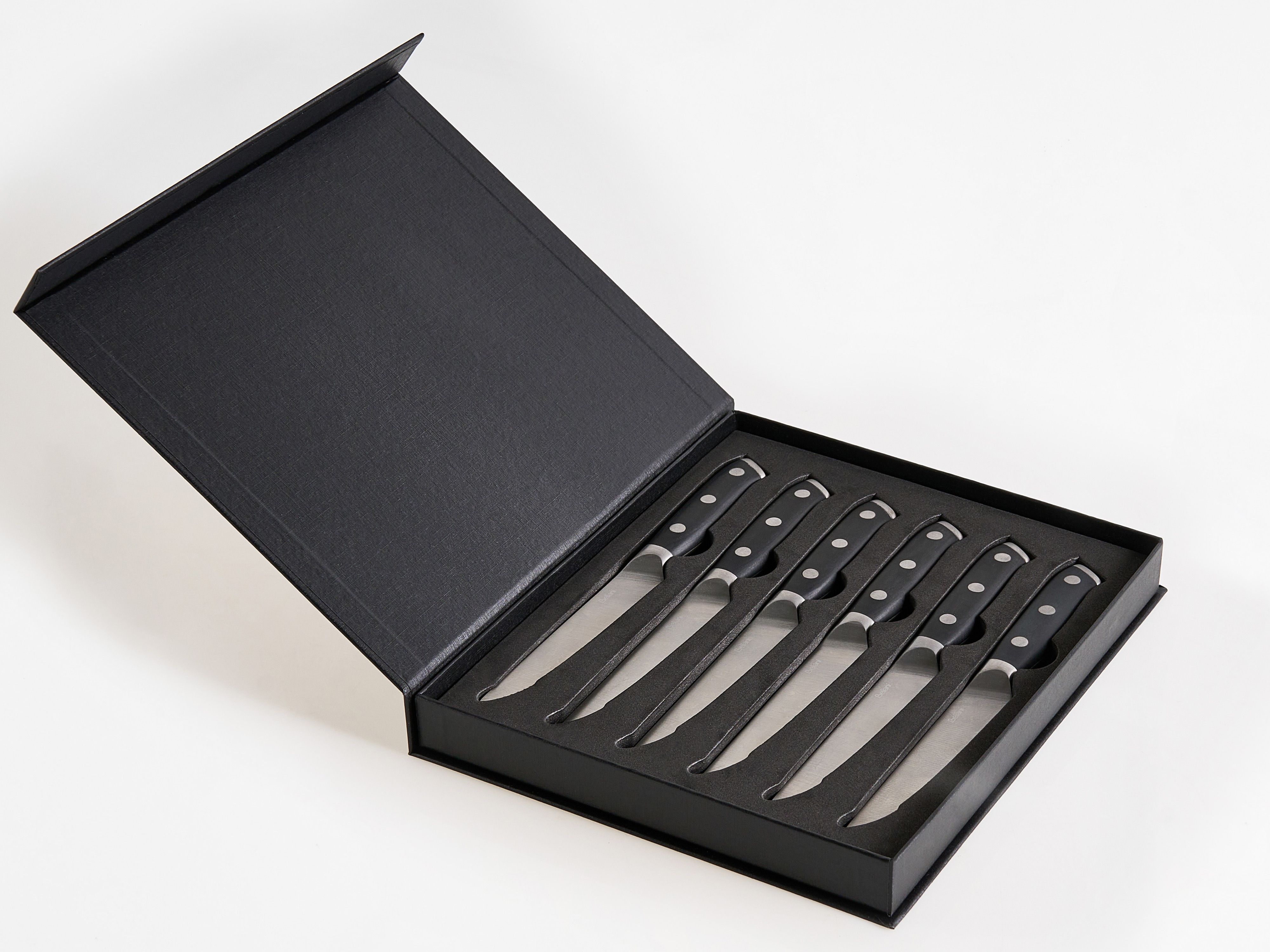 Set of 6 Steak Knives TOYAMA Black