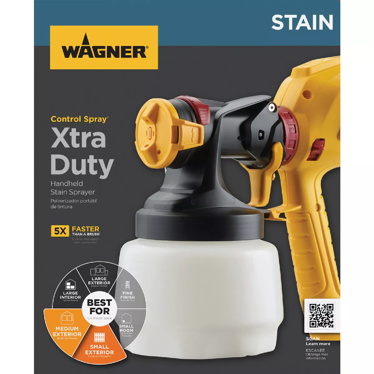 Wagner Control Spray Xtra Duty Handheld HVLP Stain Sprayer