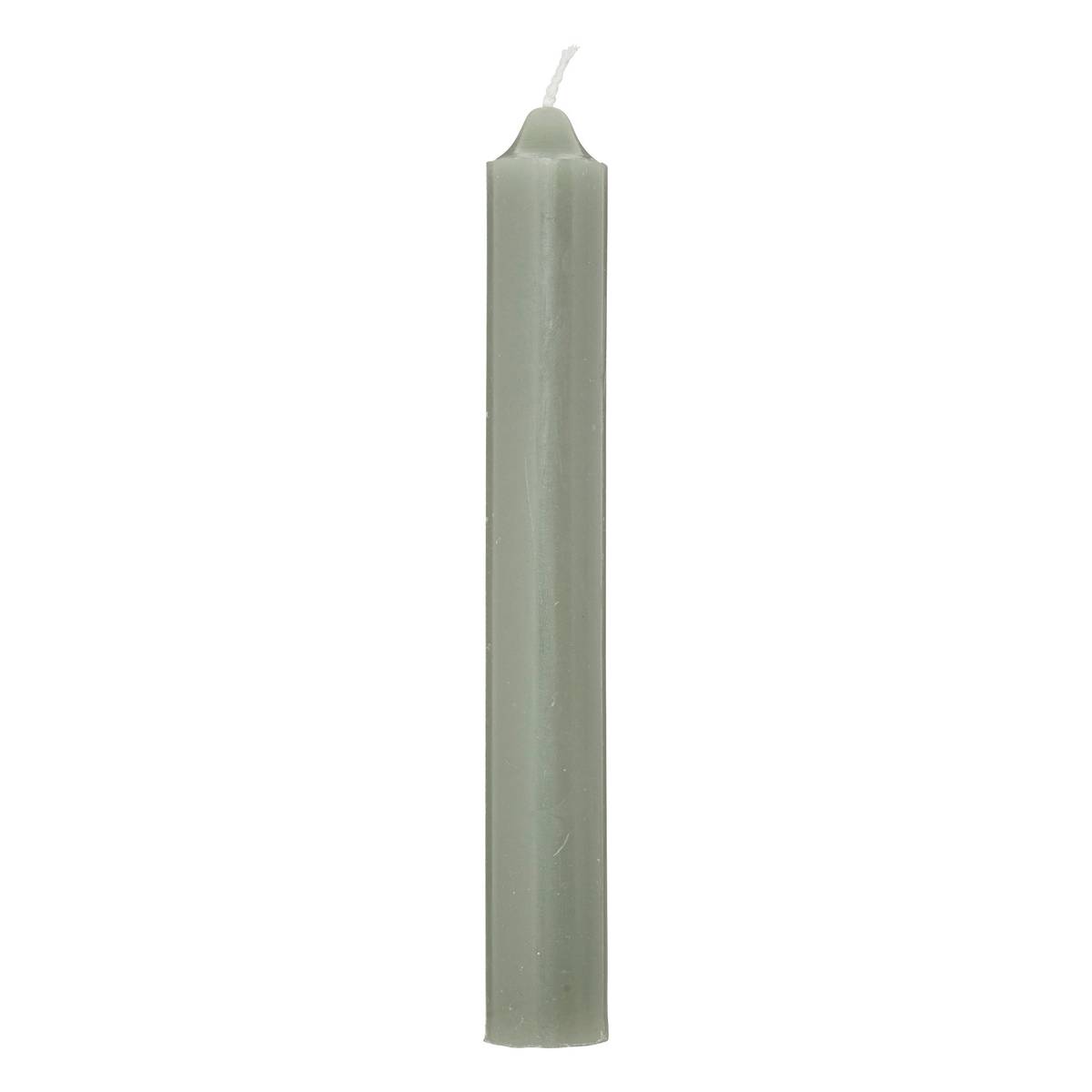 Set of 10 candlesticks Eucalyptus Green, 45g