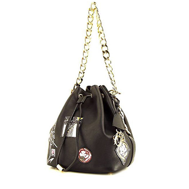 Dior Bucket shoulder bag in black leather1:1High-quality replica