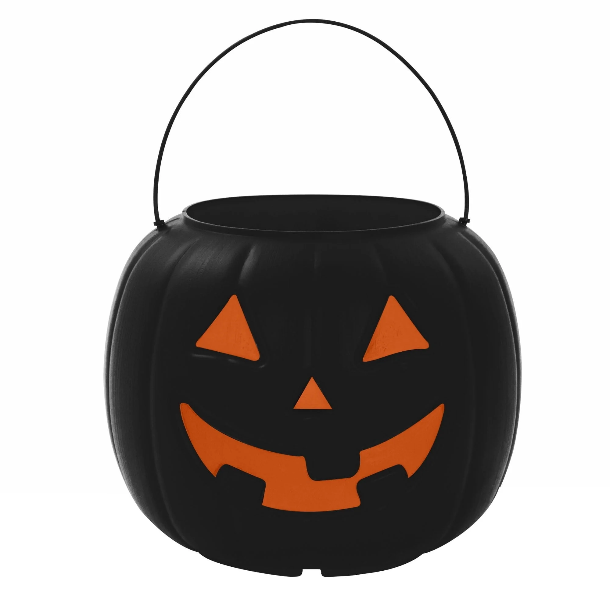 30-Count Jack-o'-Lantern Trick-or-Treat Pail, Black, 8", Halloween by Way To Celebrate - Image 4 30-Count Jack-o'-Lantern Trick-or-Treat Pail, Black, 8", Halloween by Way To Celebrate - Image 4