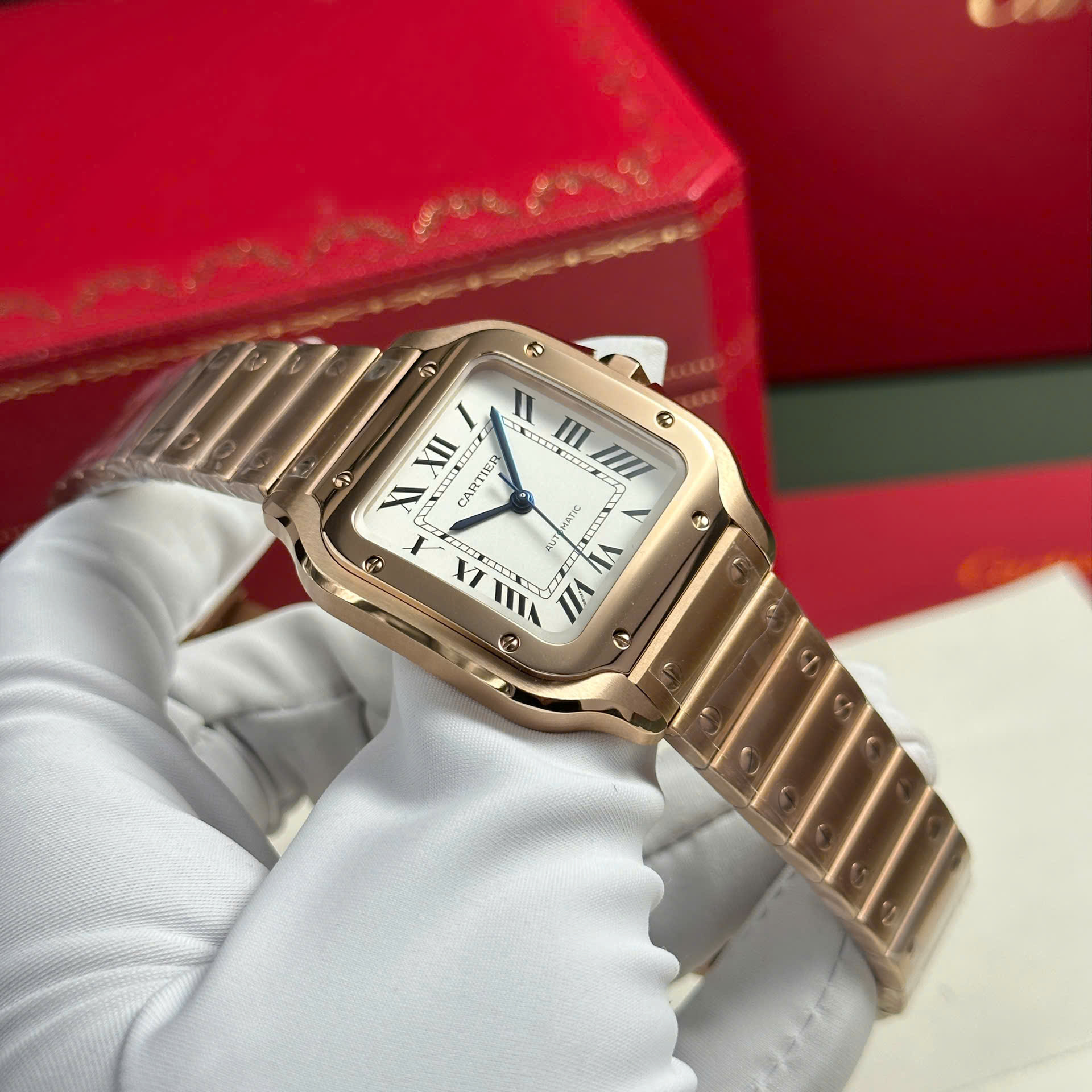 Cartier Santos Womens Replica Watch White Dial BV Factory 35.2mm - Top club