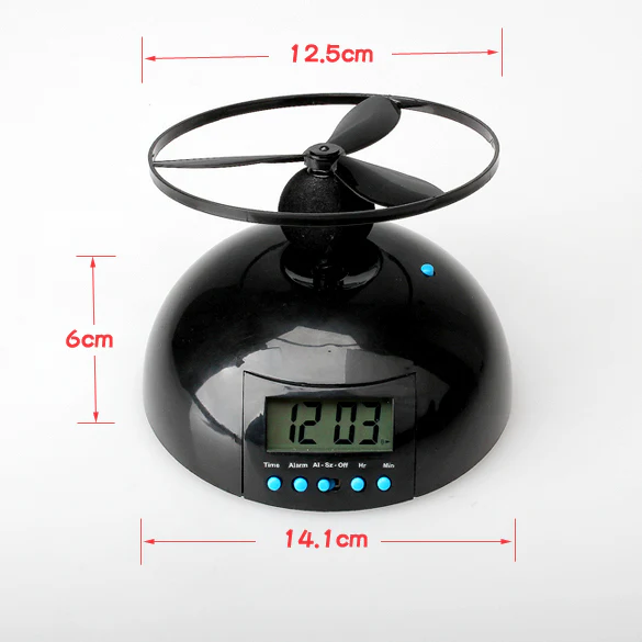 Flying Lazy Helicopter Alarm Clock