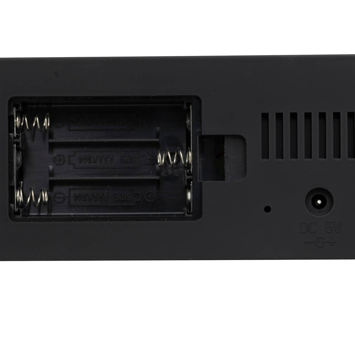 Digital alarm clock "Nelson" Black, 14x6x3.5 cm