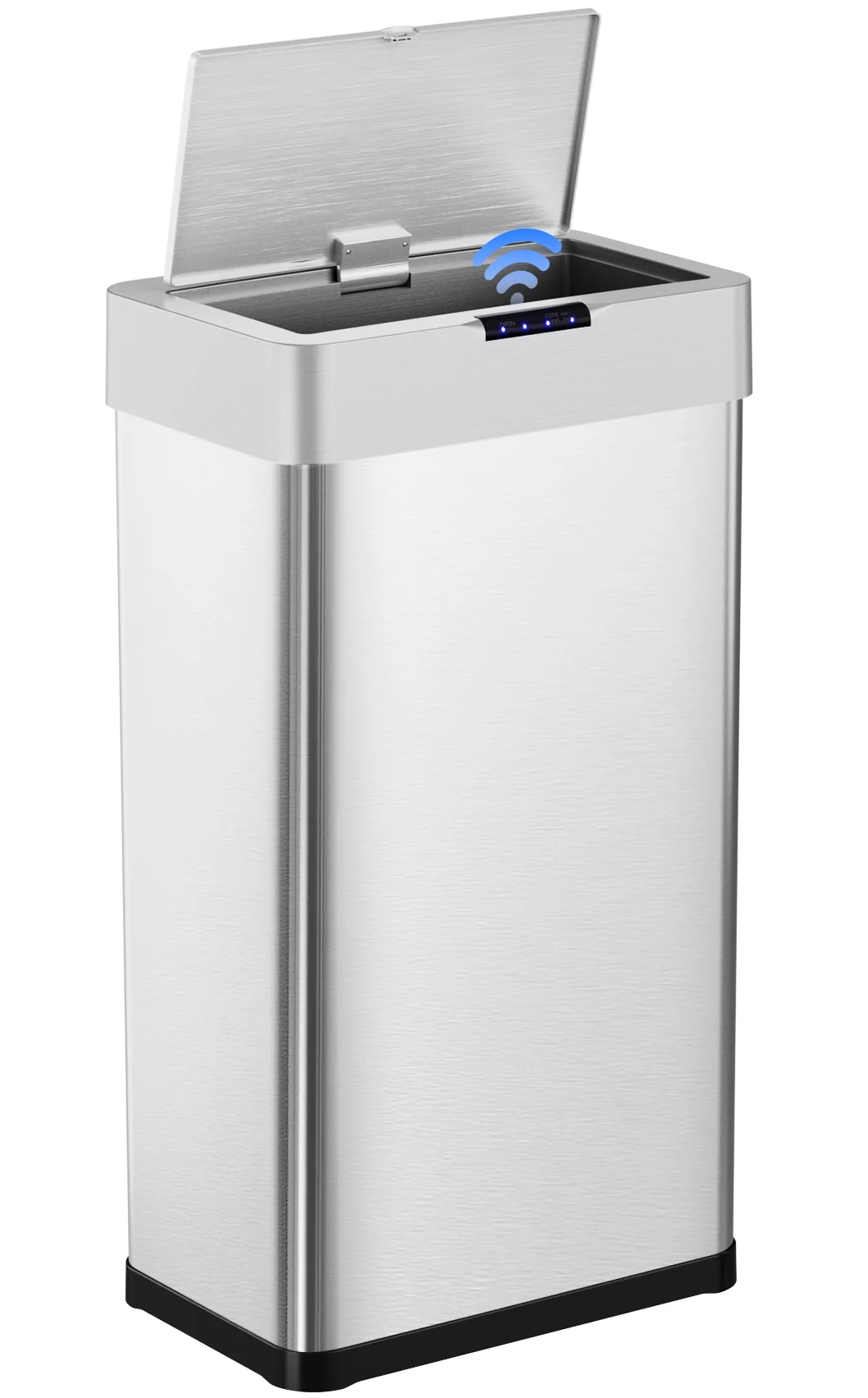 LAZY BUDDY 60 Liter / 16 Gallon Stainless Steel Motion Sensor Trash Can for Kitchen, Bathroom, Rectangular - Image 20