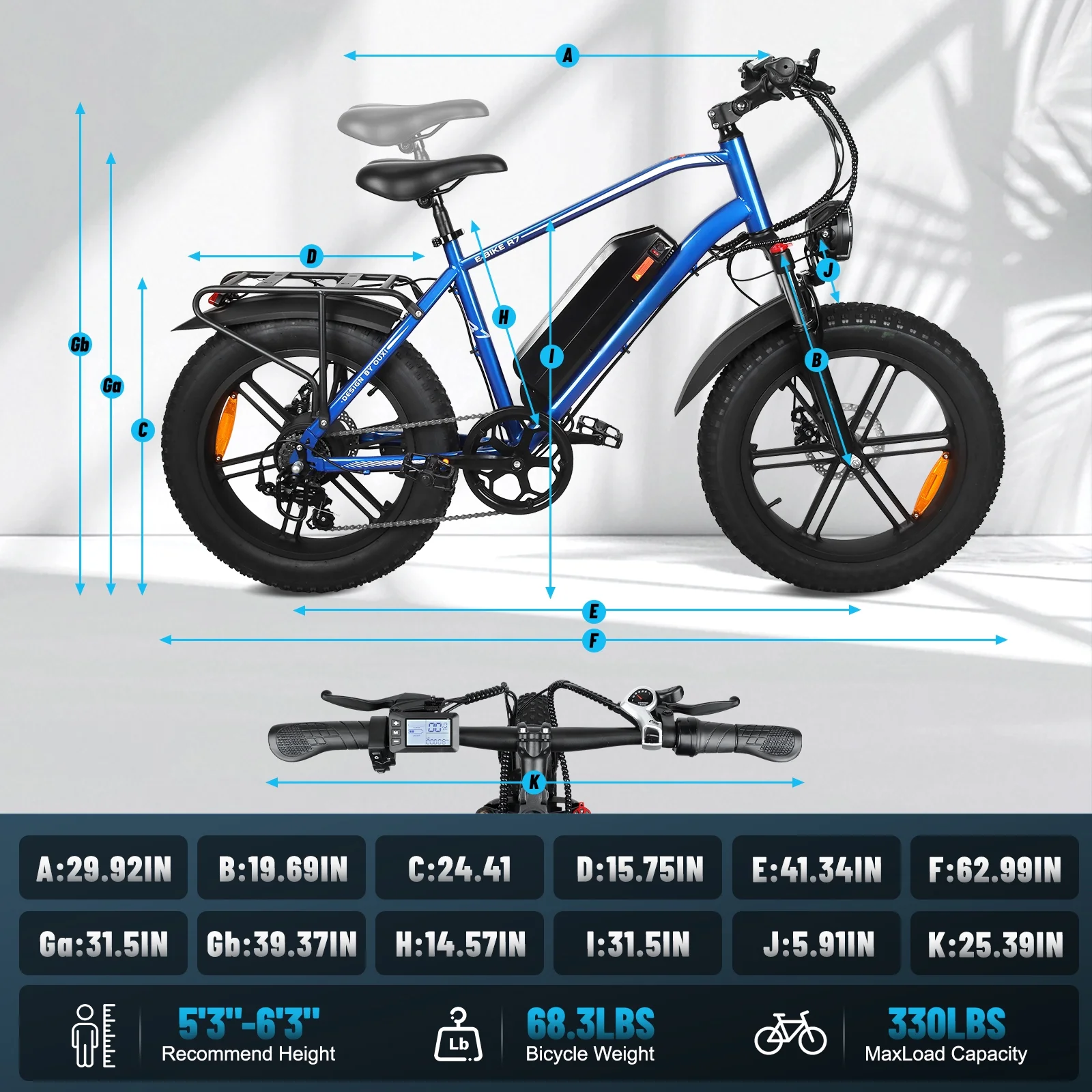 Hipatoo 26" Electric Bike 500W 20MPH E-bike, 36V 10.4Ah Battery, Ebike for Adults, E Bike UL2849 - Image 37