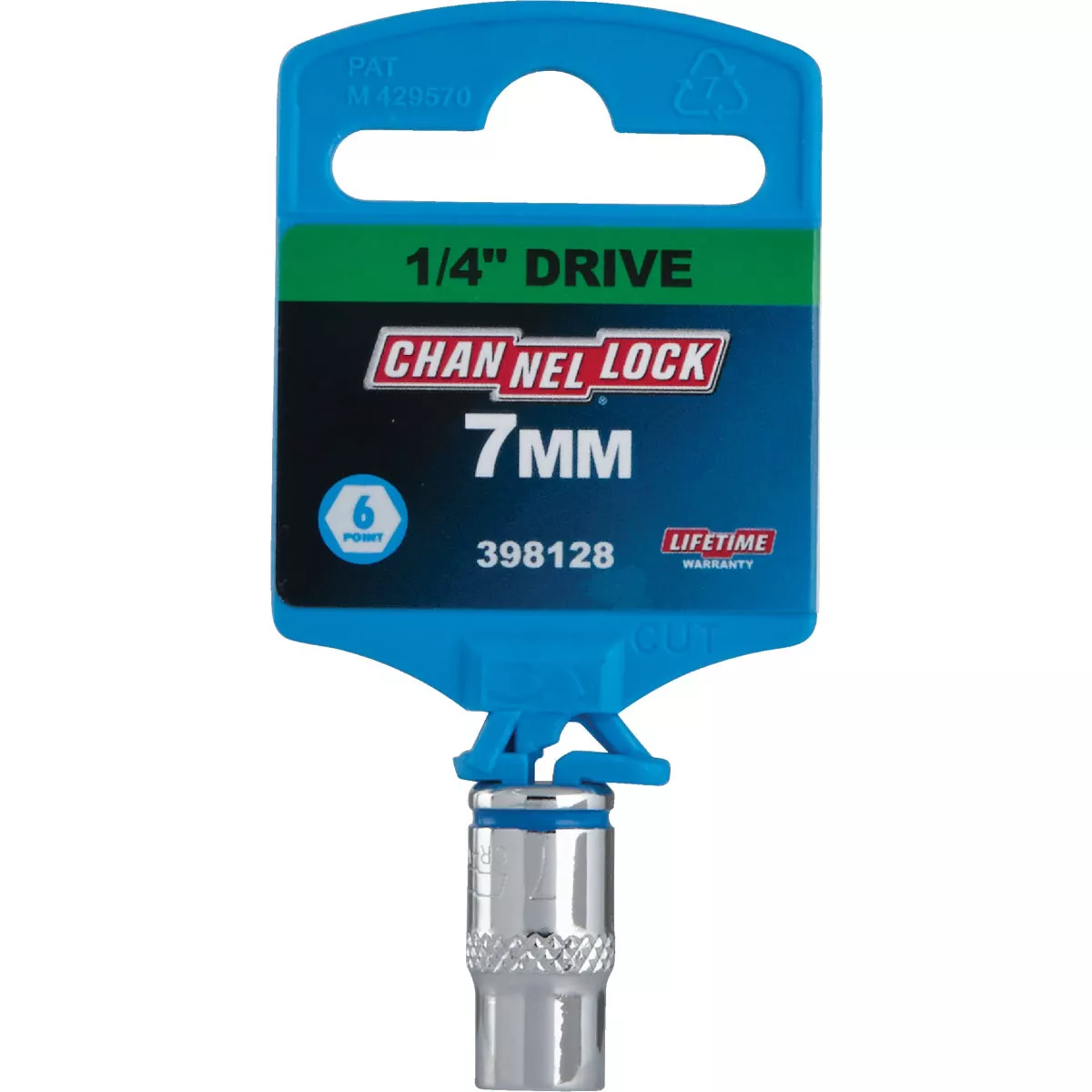 Channellock 1/4 In. Drive 7 mm 6-Point Shallow Metric Socket