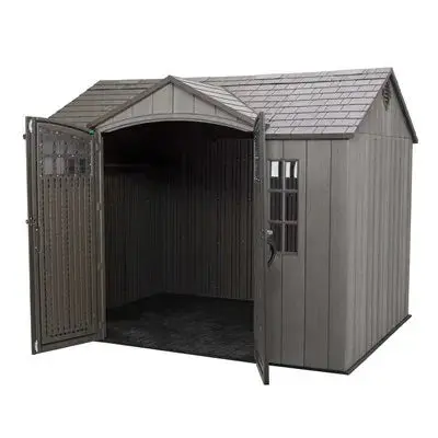 Lifetime 10 Ft x 8 Ft Reinforced Outdoor Storage Shed - Dual-Wall Polyethylene Construction - Image 4 Lifetime 10 Ft x 8 Ft Reinforced Outdoor Storage Shed - Dual-Wall Polyethylene Construction - Image 4