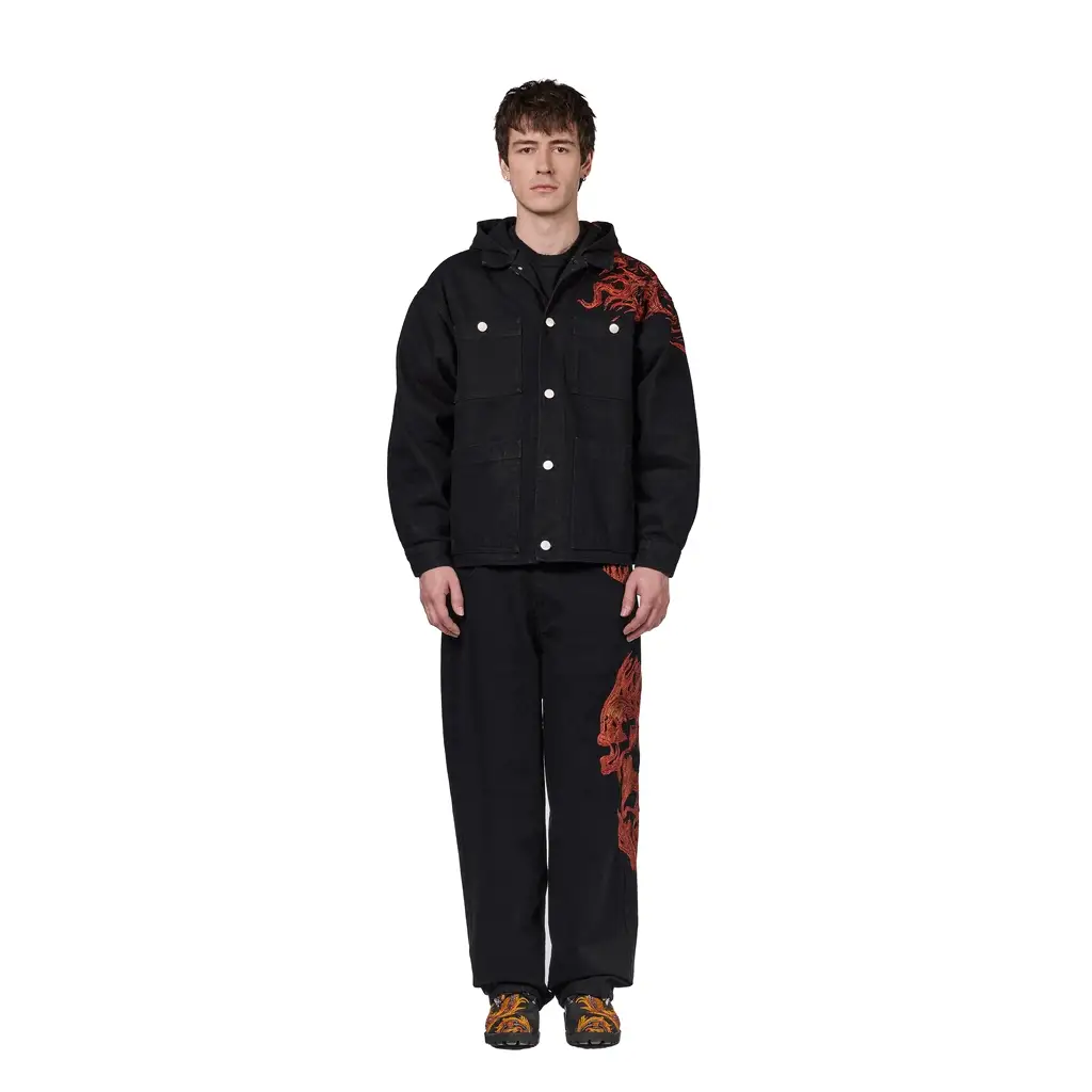 "hellboy" denim Jacket black