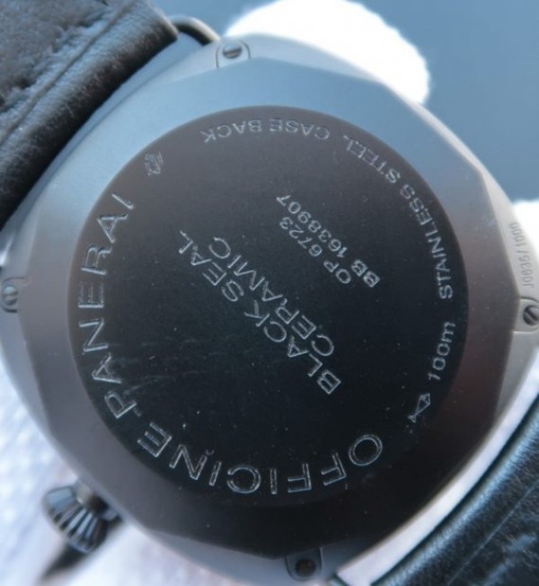 Replica Panerai XF PAM292 Real Ceramic Black Leather Strap A6497 - Top club