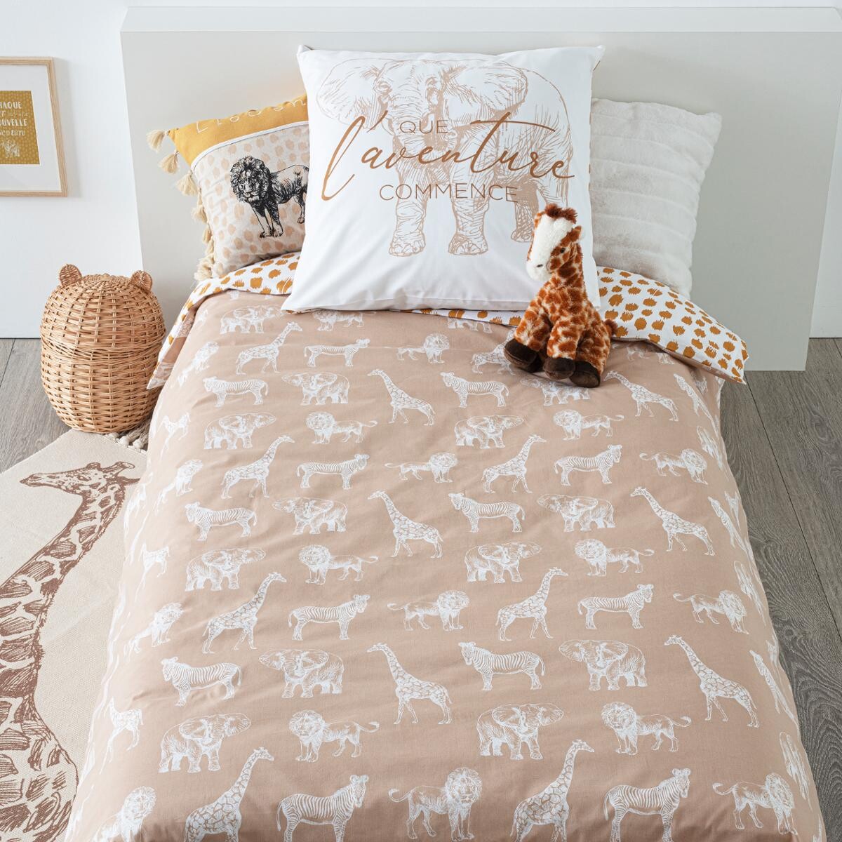 Kids bed linen set "Savane" Cotton, 140x200 cm