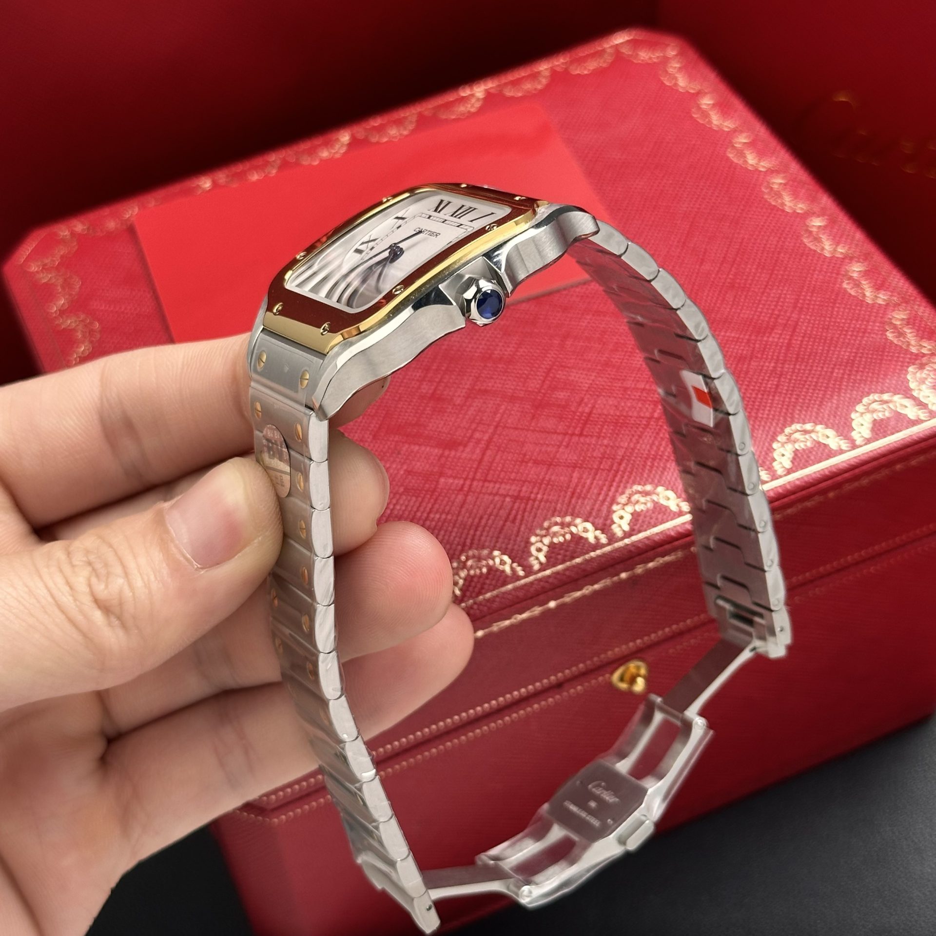 Cartier Replica 11 Watch Santos de Cartier W2SA0009 Demi Gold BV Factory 39.8mm - Top club