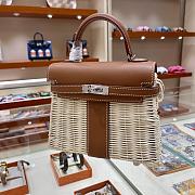 Hermes 25 Kelly Picnic Bag