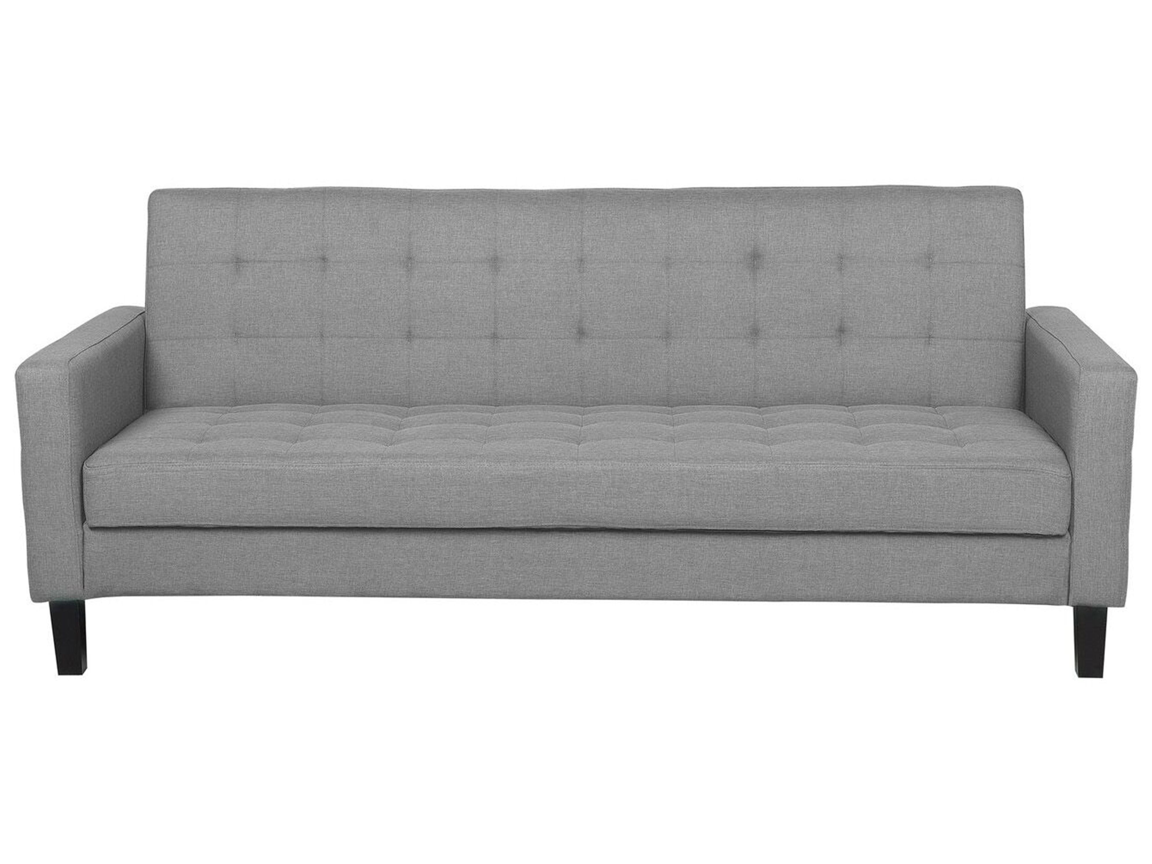 Sofa Bed 3 Seater VEHKOO Fabric Light Grey