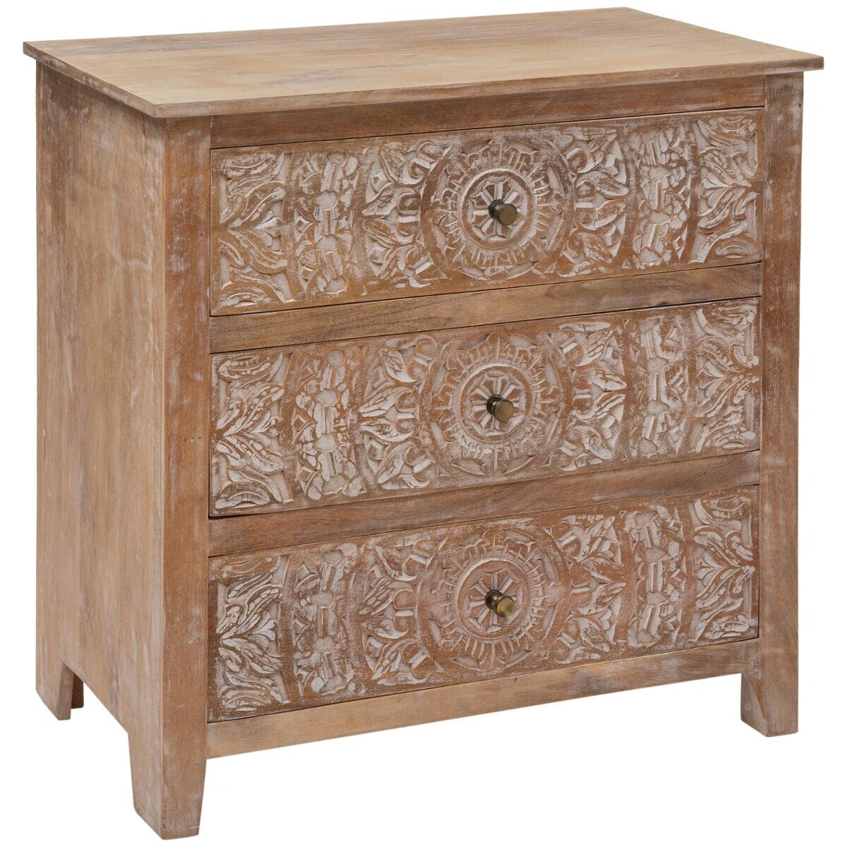 chest of drawers "Shirel" Mango wood, 3 drawers