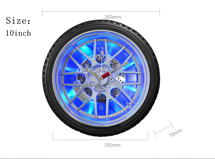 Automotive Tires Wall Clock