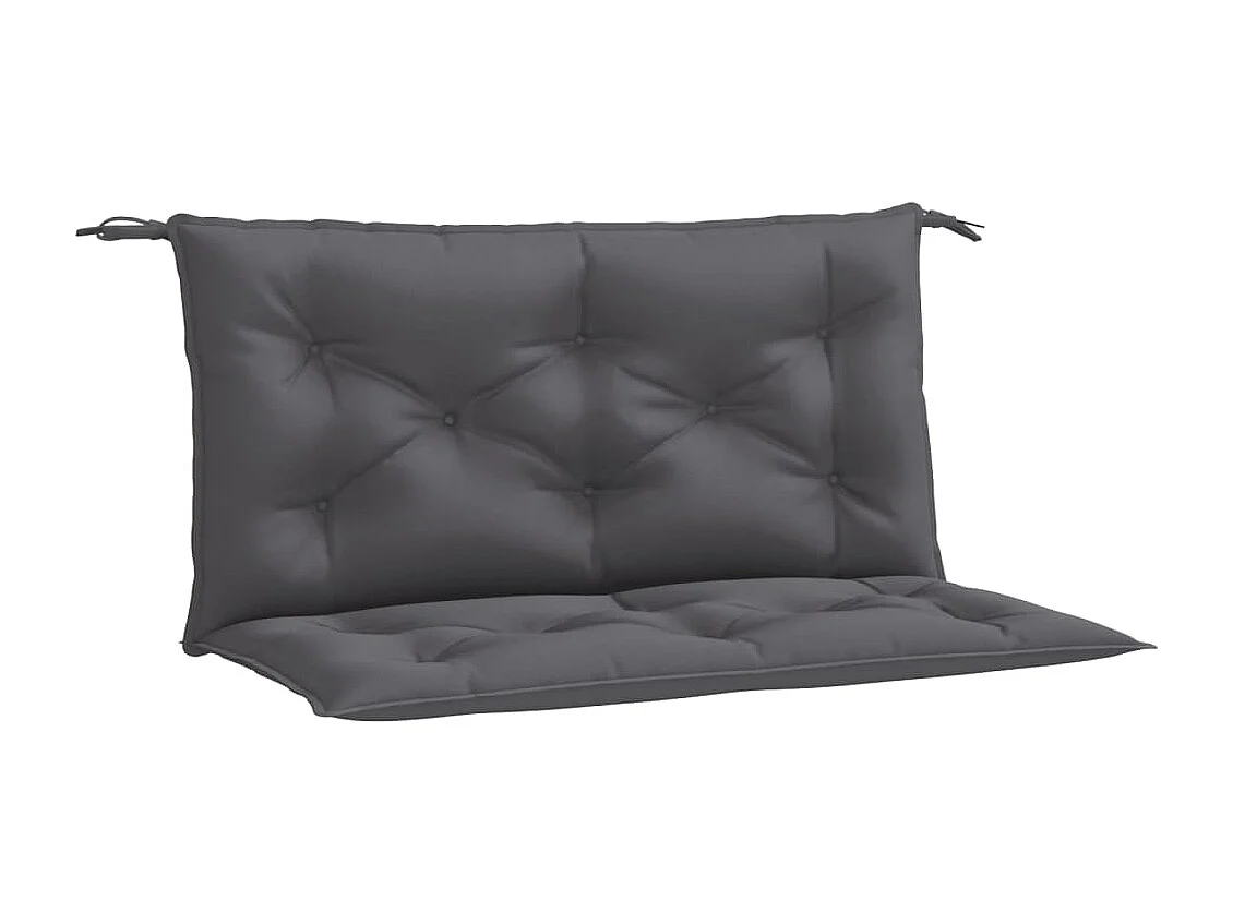 Coussins de banc de jardin lot de 2 anthracite tissu Oxford