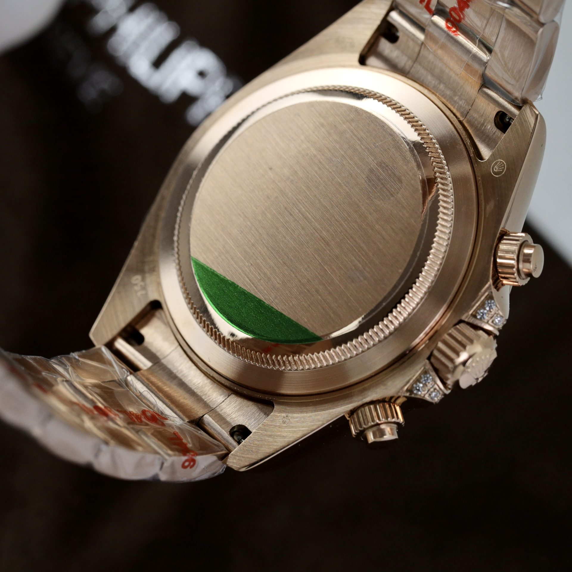 Rolex Replica 1:1 Watch Daytona Rainbow Full CZ Stone High Quality 40mm - Elite Watch Atelier
