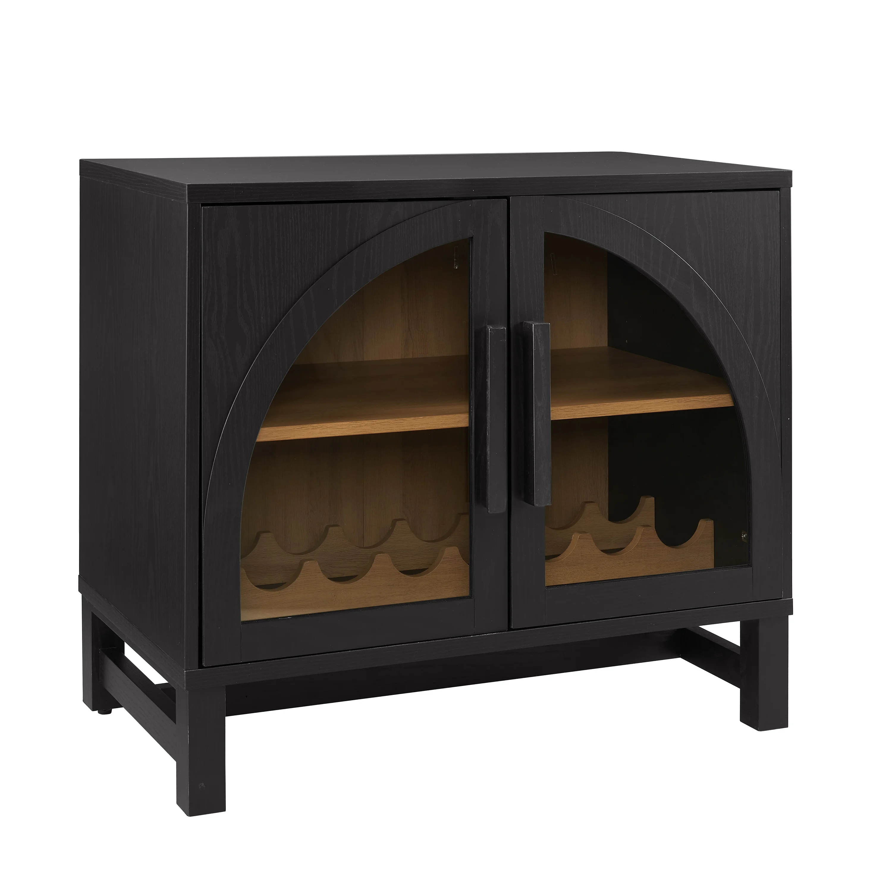 Better Homes & Gardens Juliet Arch Door Kitchen Console, Black Finish - Image 6
