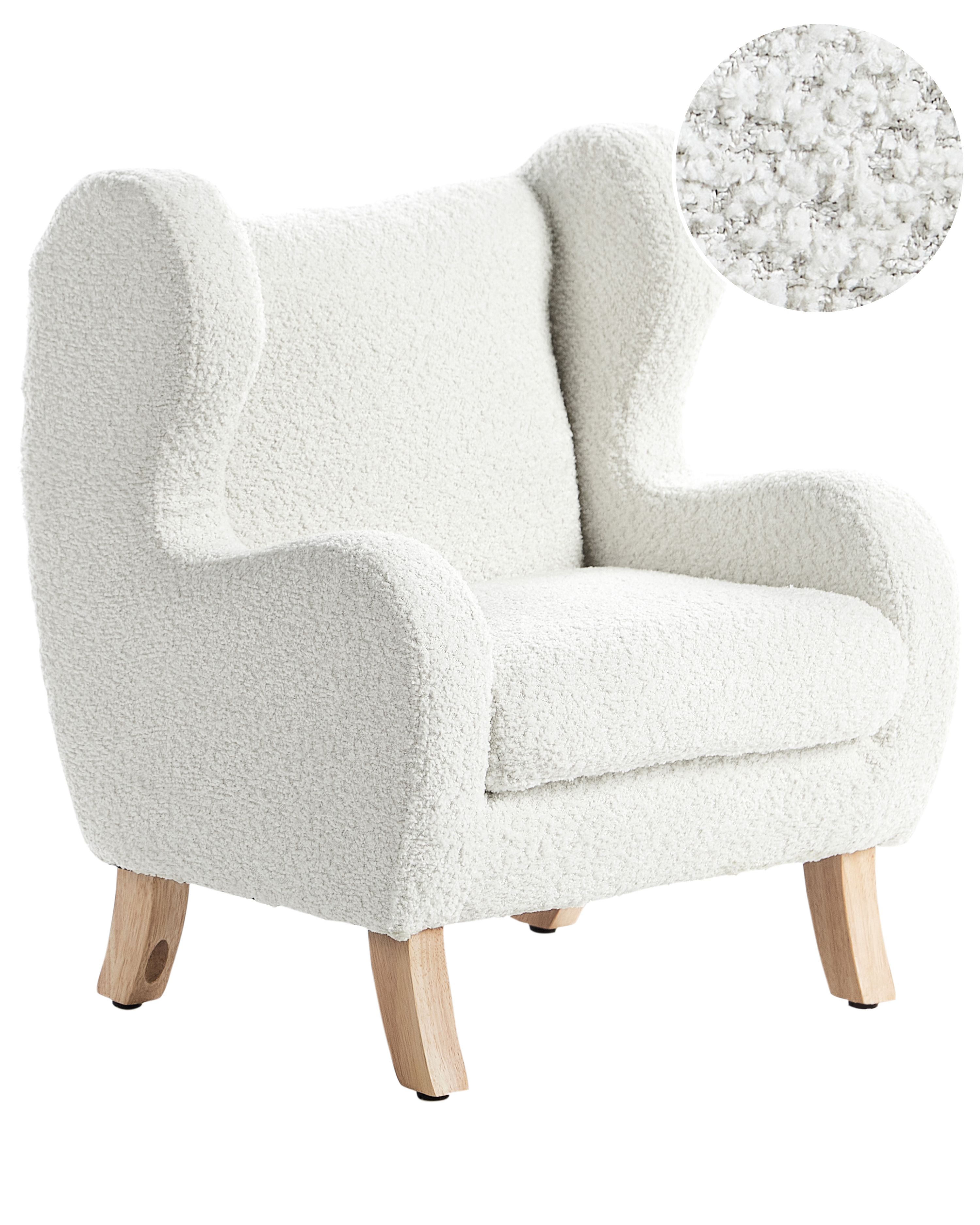 Kids Armchair FARUM Boucle Off-White