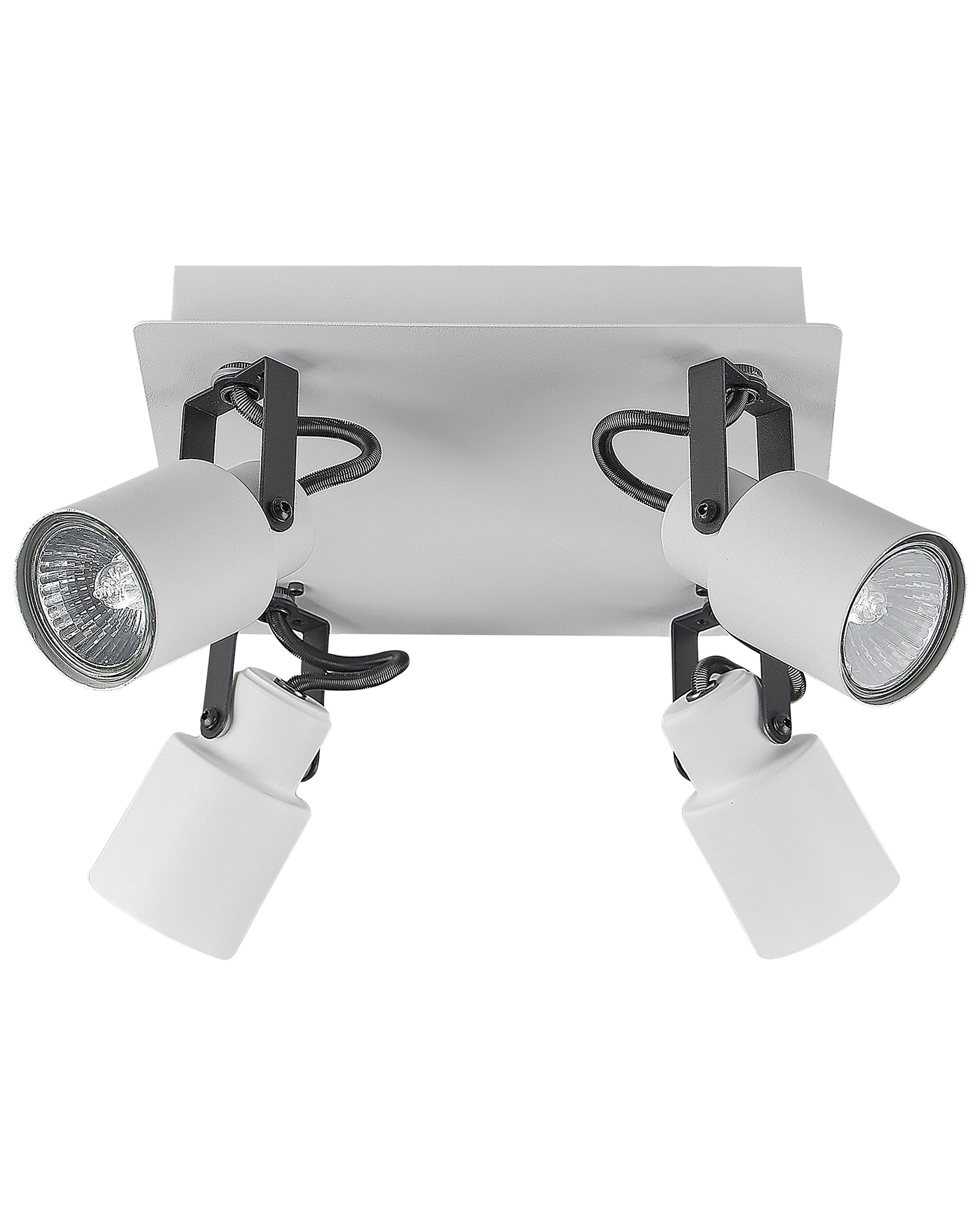 4 Light Spotlight BONTE Adjustable Metal White