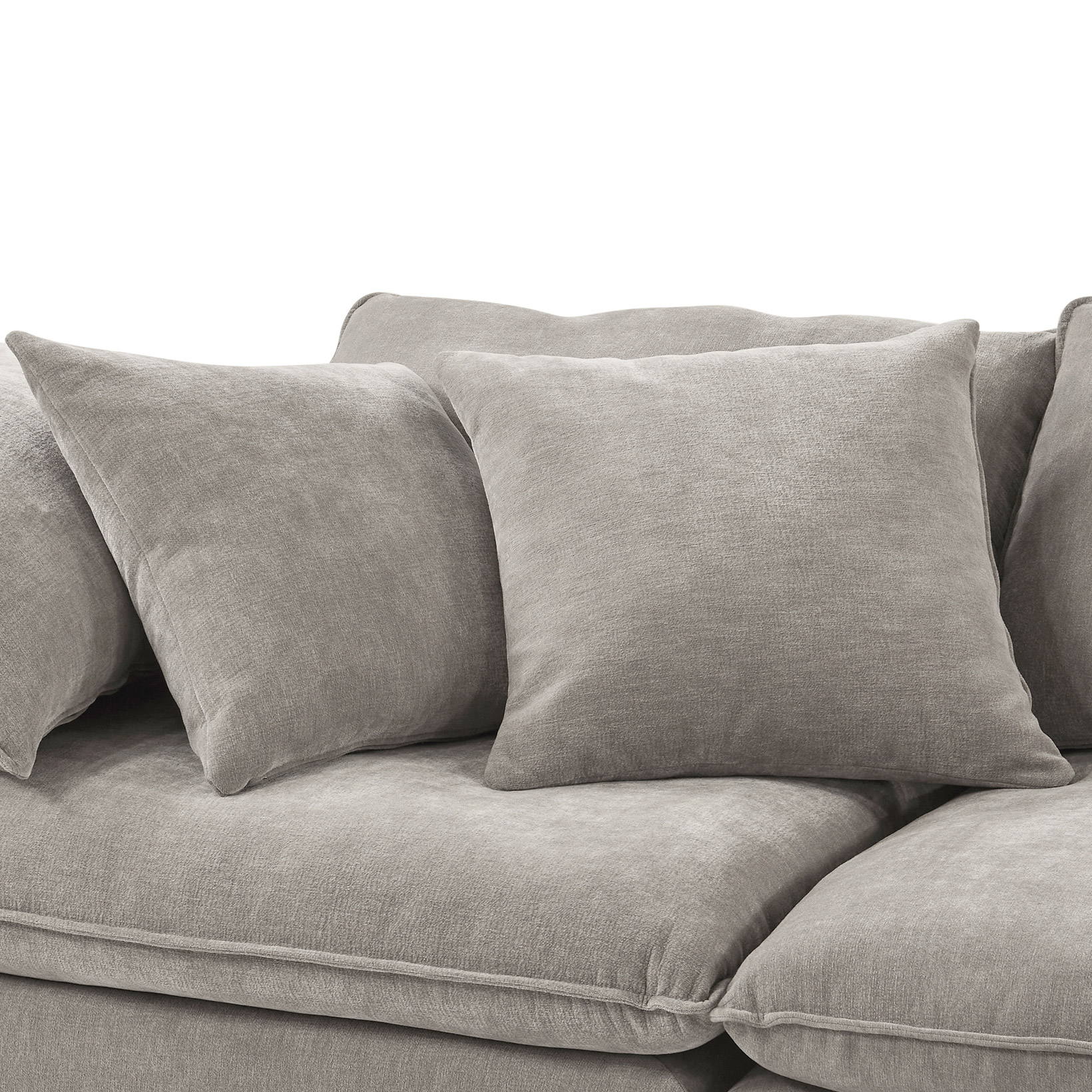 Sereen 6-piece Fabric Modular Sectional, Taupe - Image 7