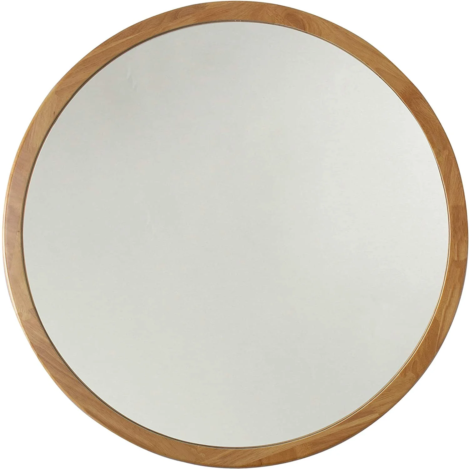 RADIANCE Goods Oak Finish Framed Wall Mirror 28" Height