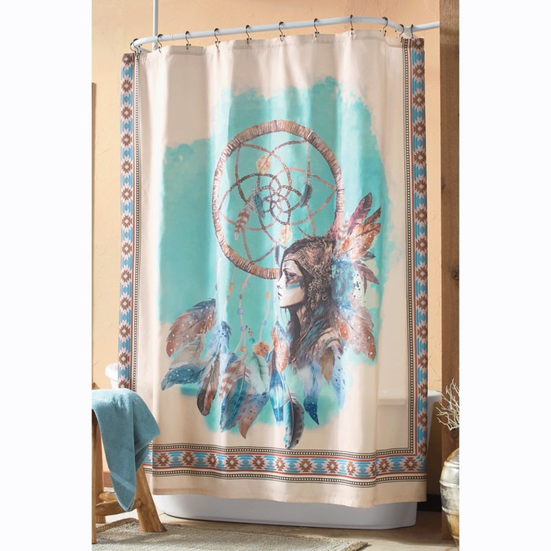Sacred Spirits Shower Curtain - MIDNIGHT VELVET CATALOG