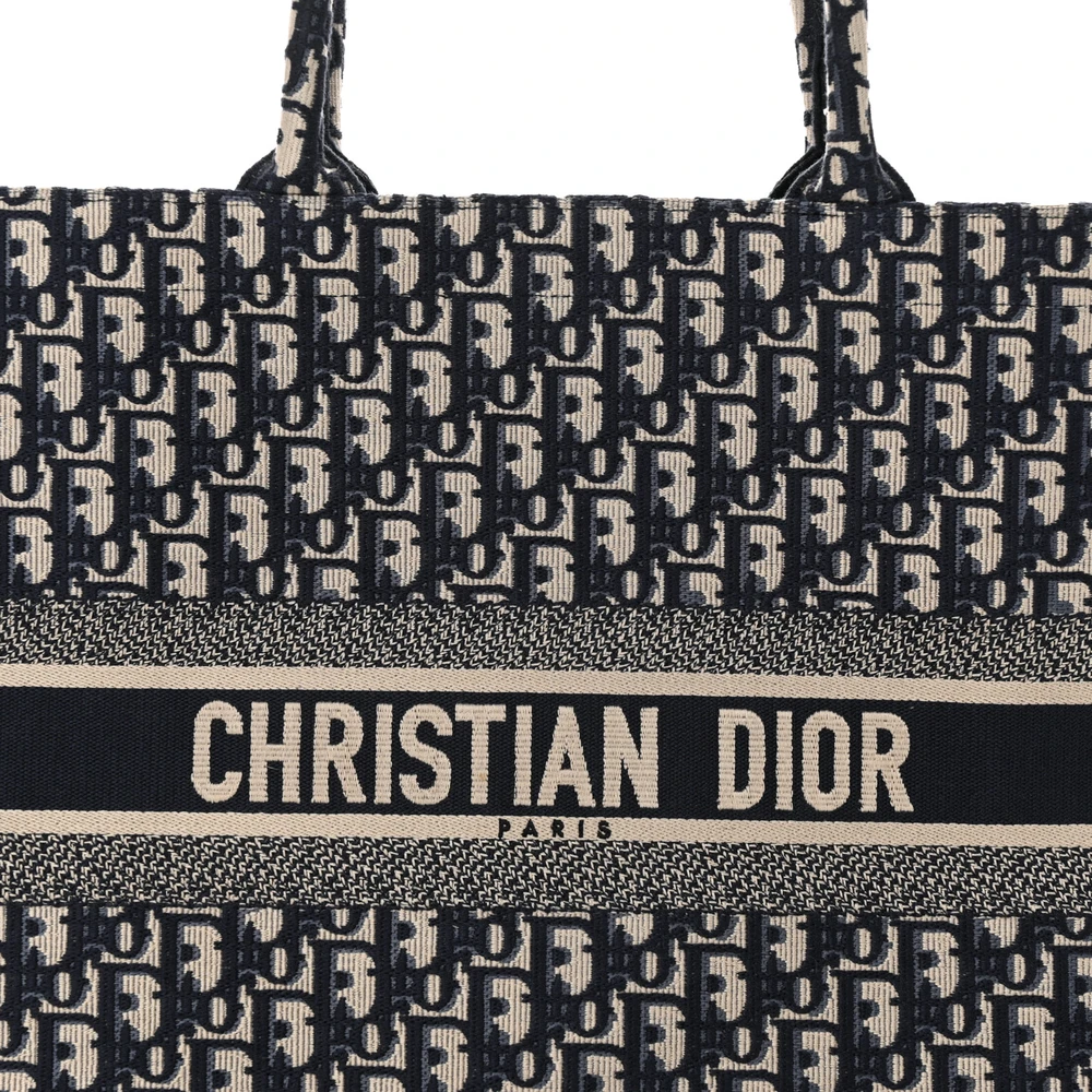 Dior Blue Multicolor Oblique Canvas Large Book Tote Replica1:1High-quality replica