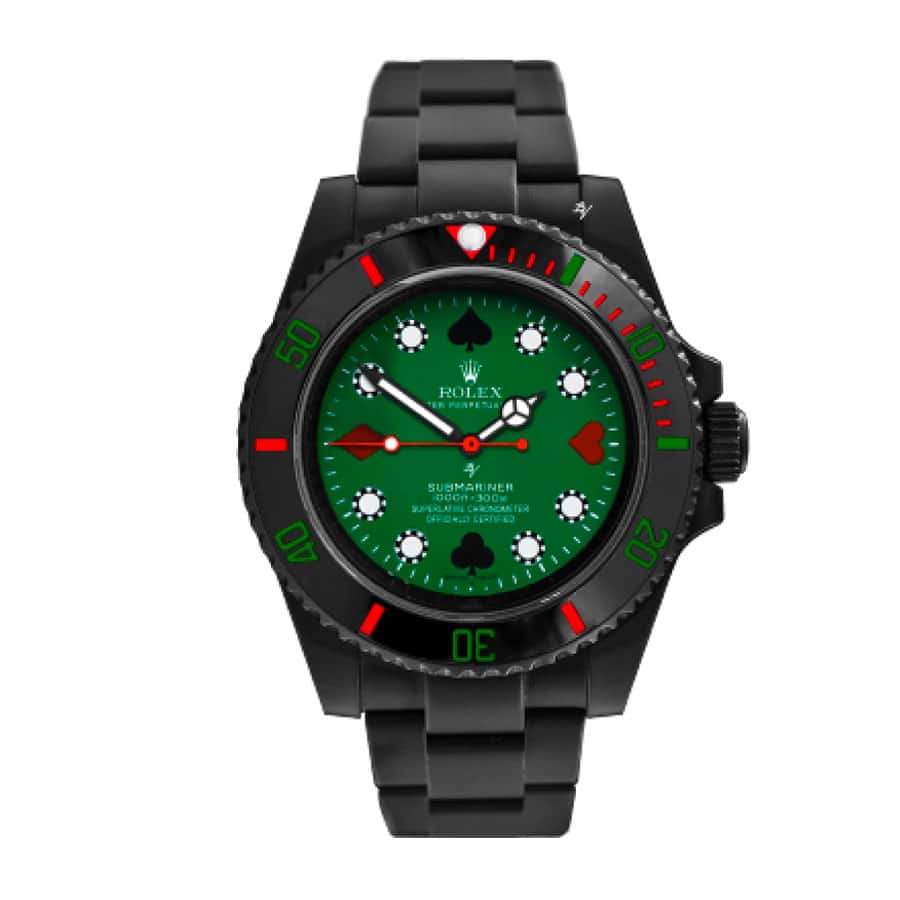 Rolex Blaken Submariner Poker Green Dial 114060 Replica - Top club