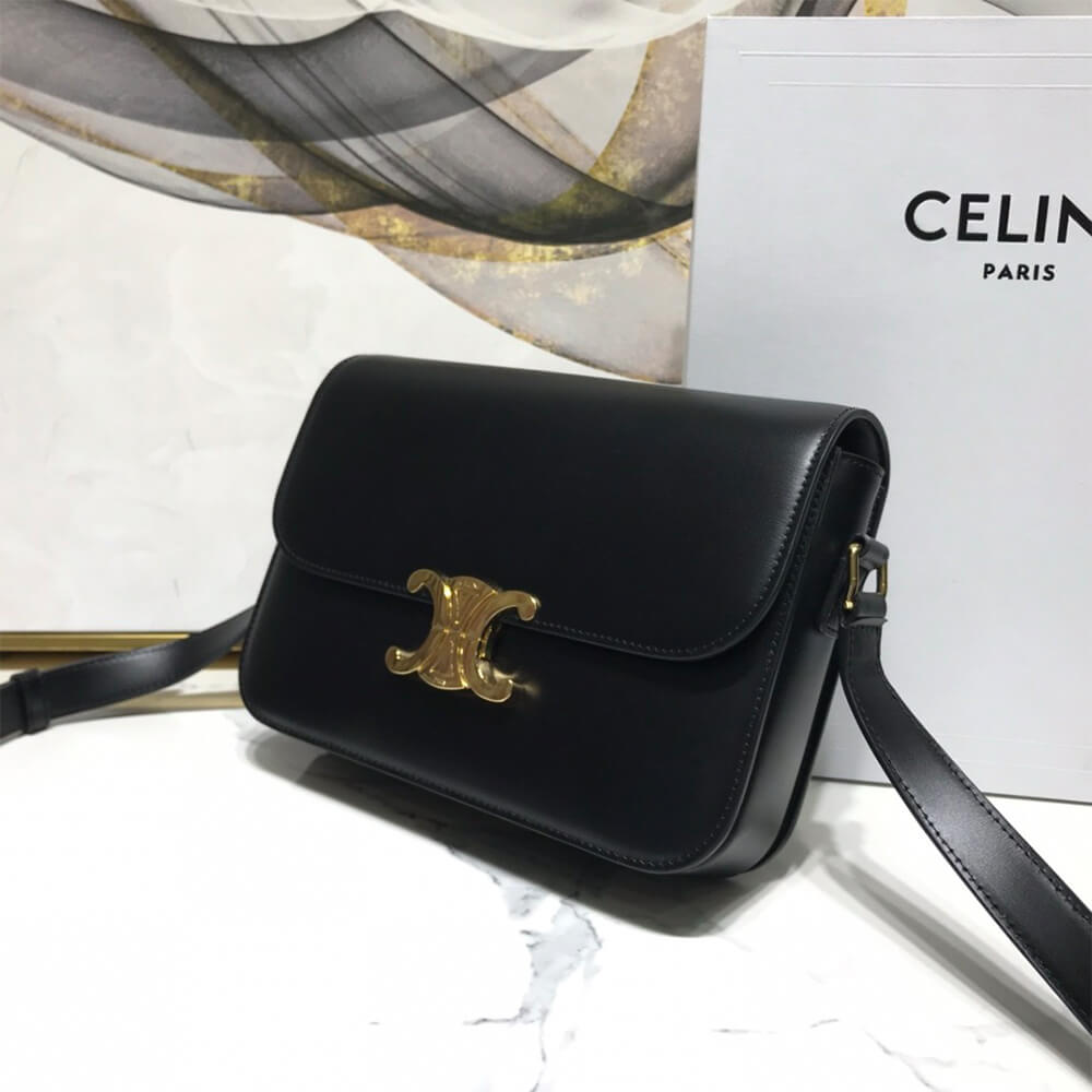 Celine Classique Triomphe Bag In Shiny Calfskin1:1High-quality replica
