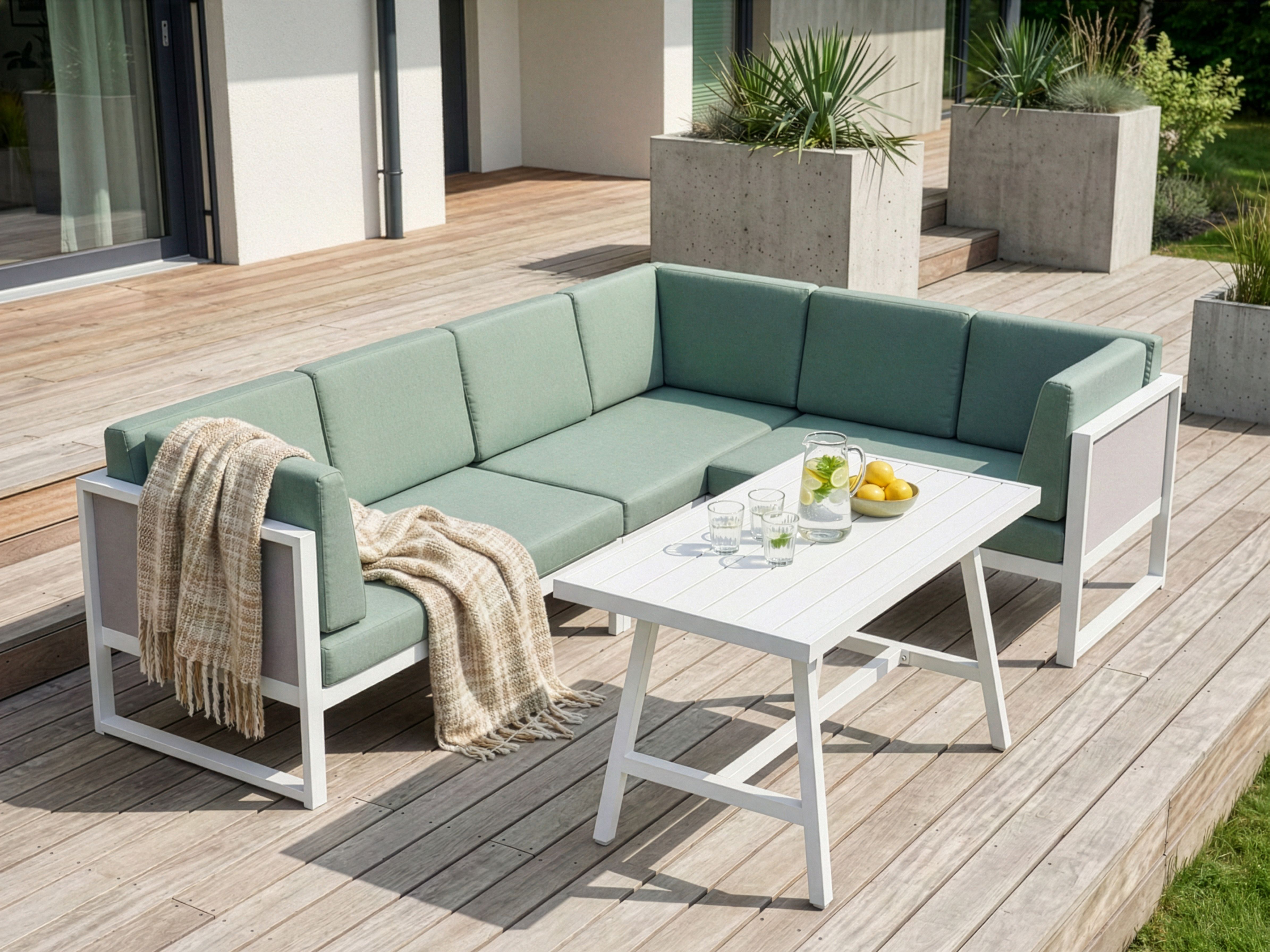 Outdoor Cushion Cover Set CASTELLA Green