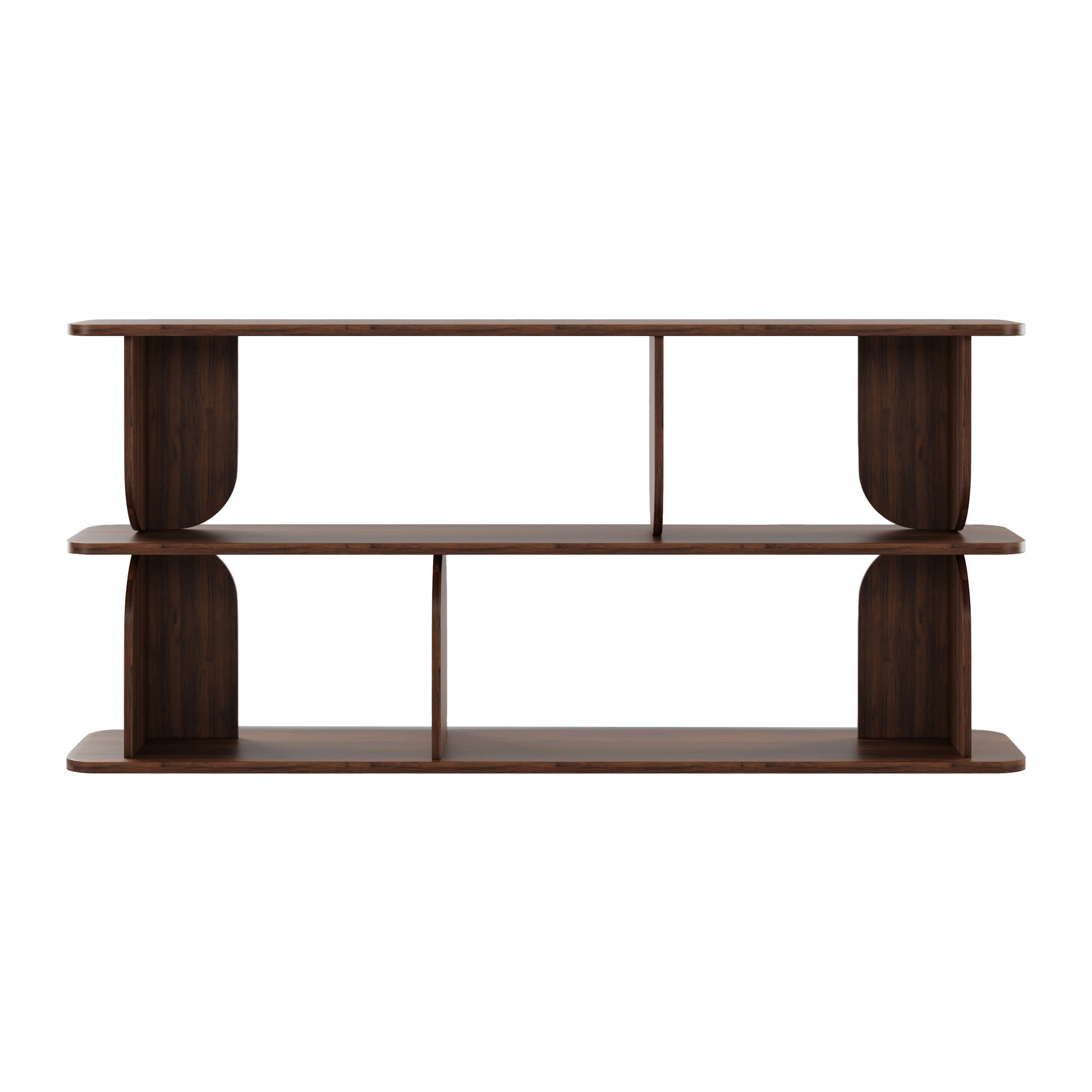 Blokker Curbe Dressoir - Walnoot