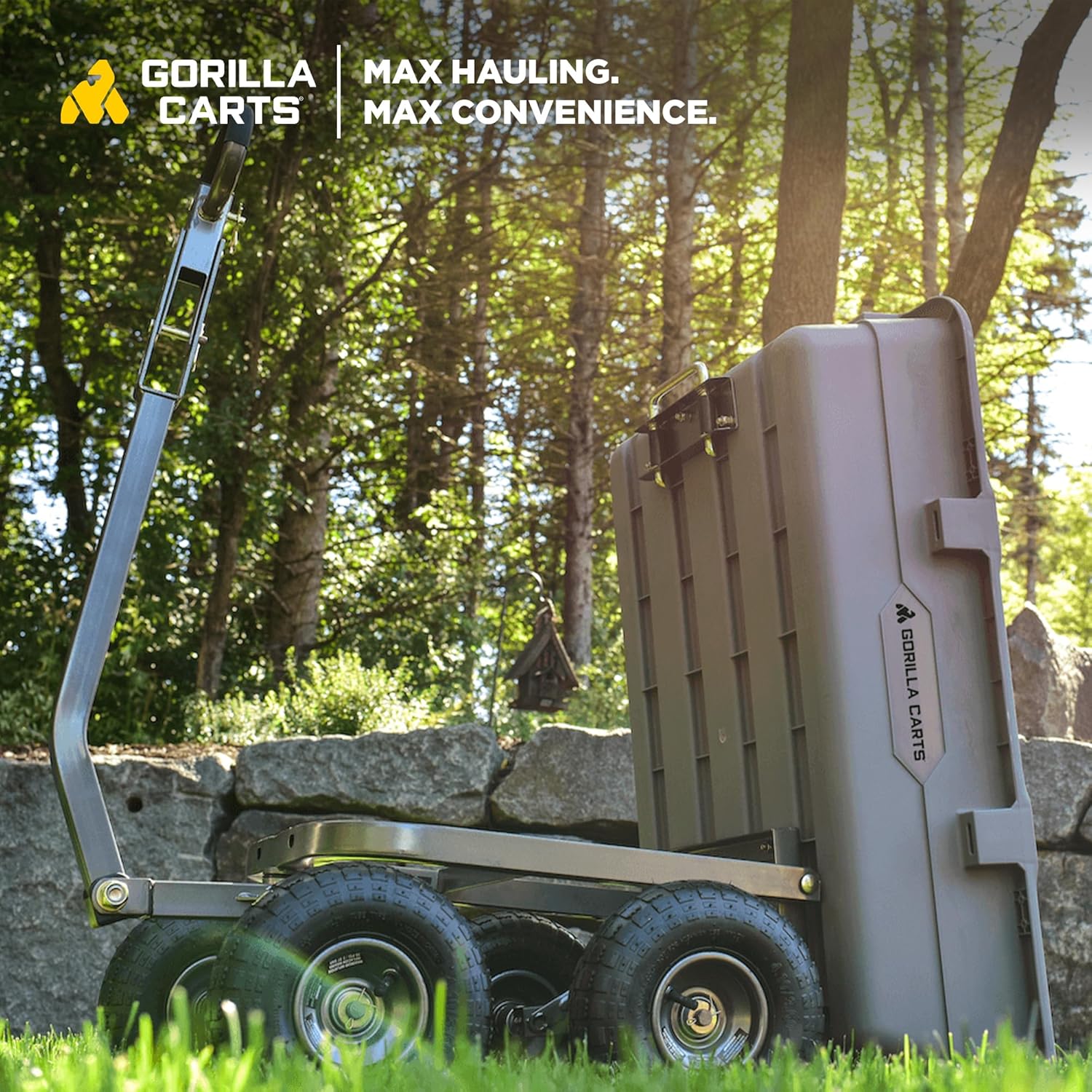 Gorilla Carts Utility Dump Wagon 6 Cubic Feet 1200 lb Capacity Black - GOR6PS - Image 36 Gorilla Carts Utility Dump Wagon 6 Cubic Feet 1200 lb Capacity Black - GOR6PS - Image 36