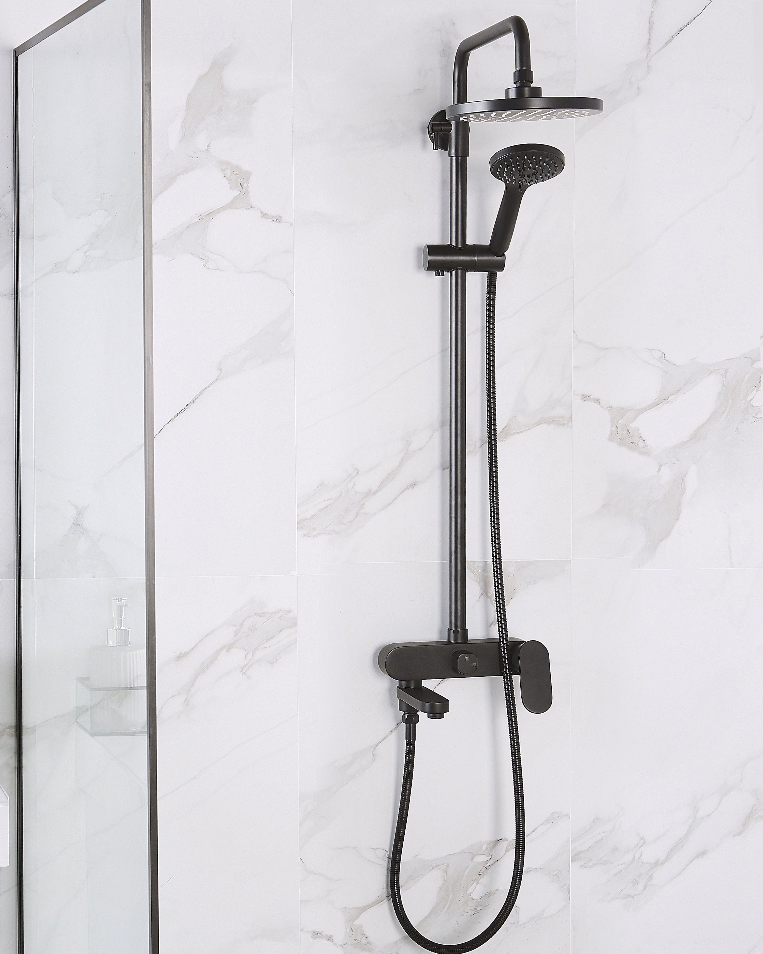 Mixer Shower Set with Rainshower GURARA Black