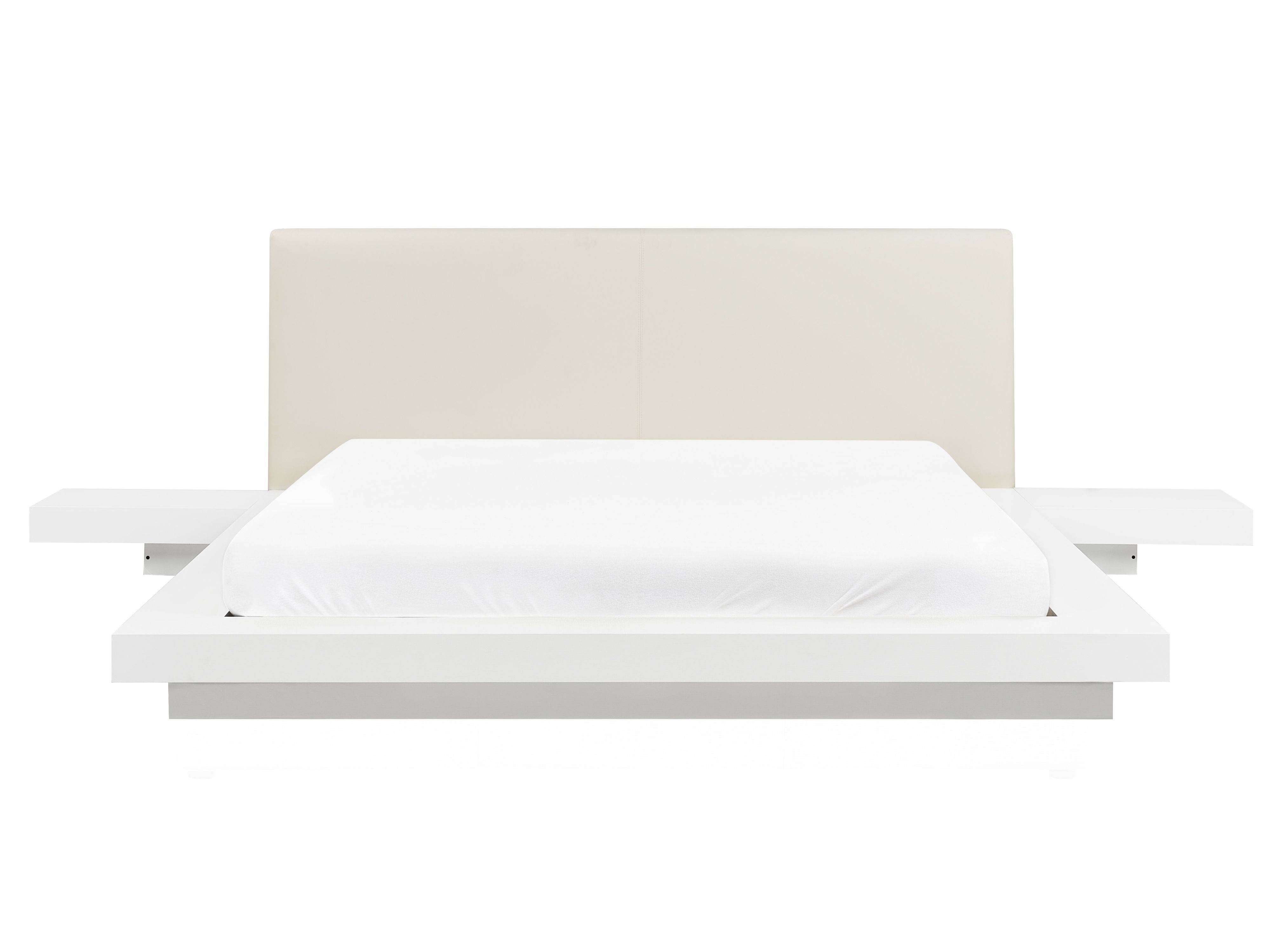 Waterbed Faux Leather ZEN 160 x 200 cm (EU King Size) White