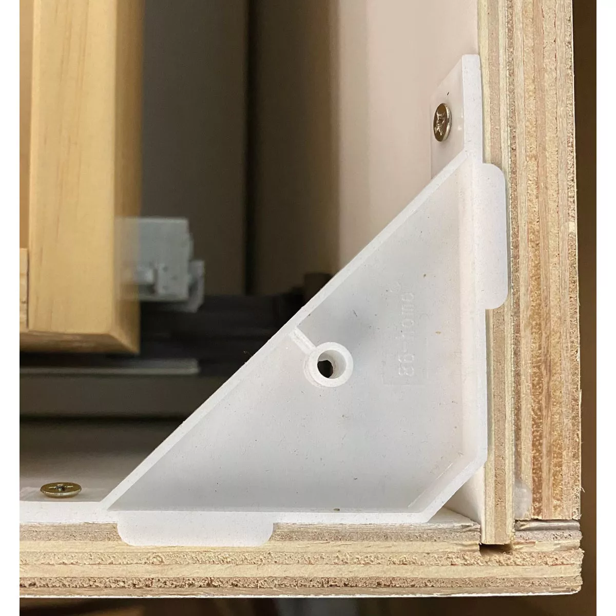 CraftMark Plymouth Shaker 24 In. W x 24 In. D x 34.5 In. H Ready To Assemble White Base Kitchen Cabinet