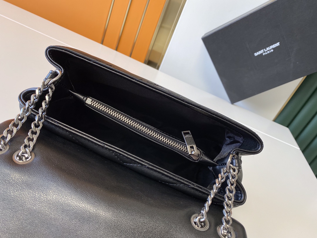 Replica Ysl Loulou Small Bag In Matelasse Y Leather- Black/Beige/Red1:1High-quality replica