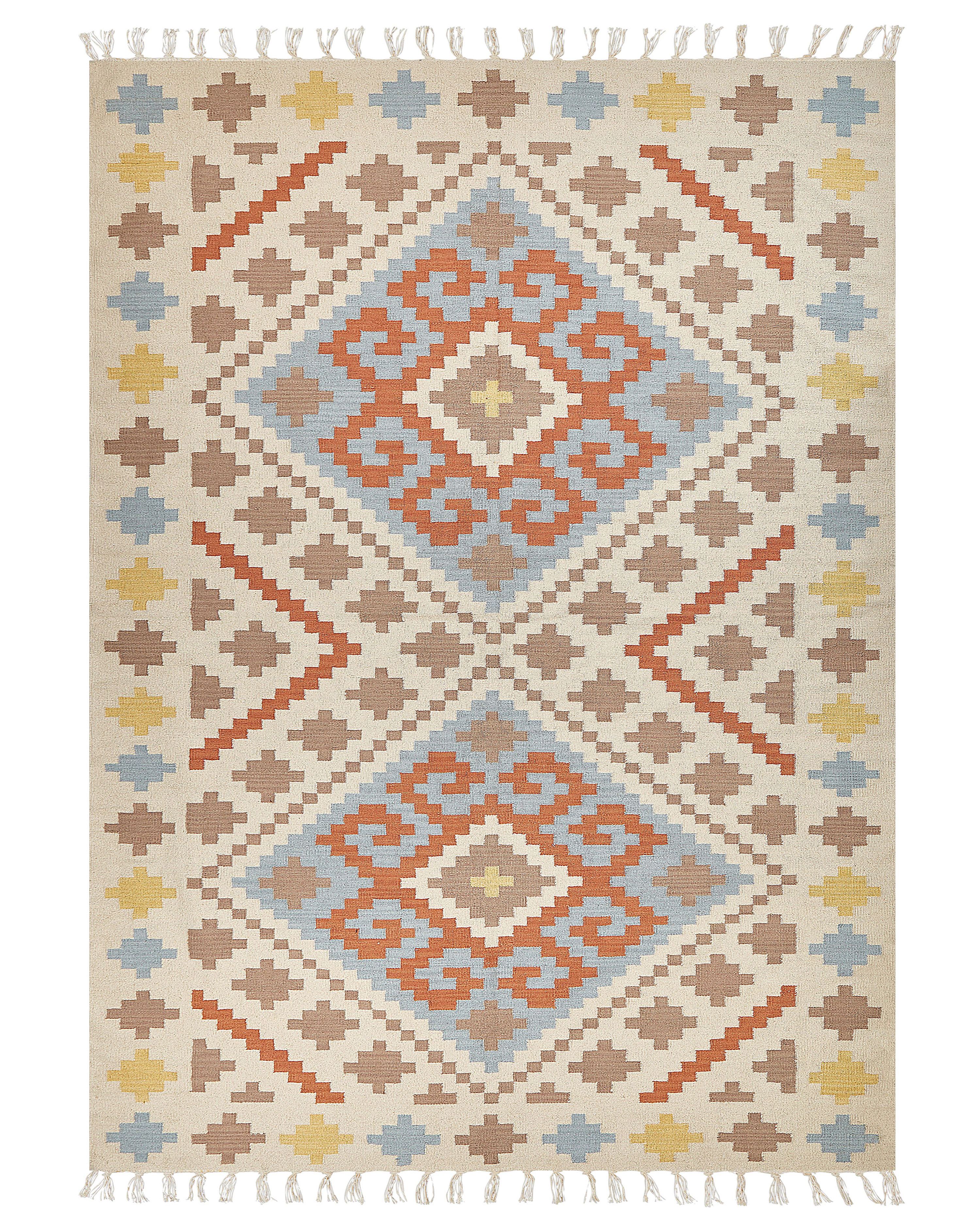 Rug ATAN Multicolour 200 x 300 cm Cotton Kilim