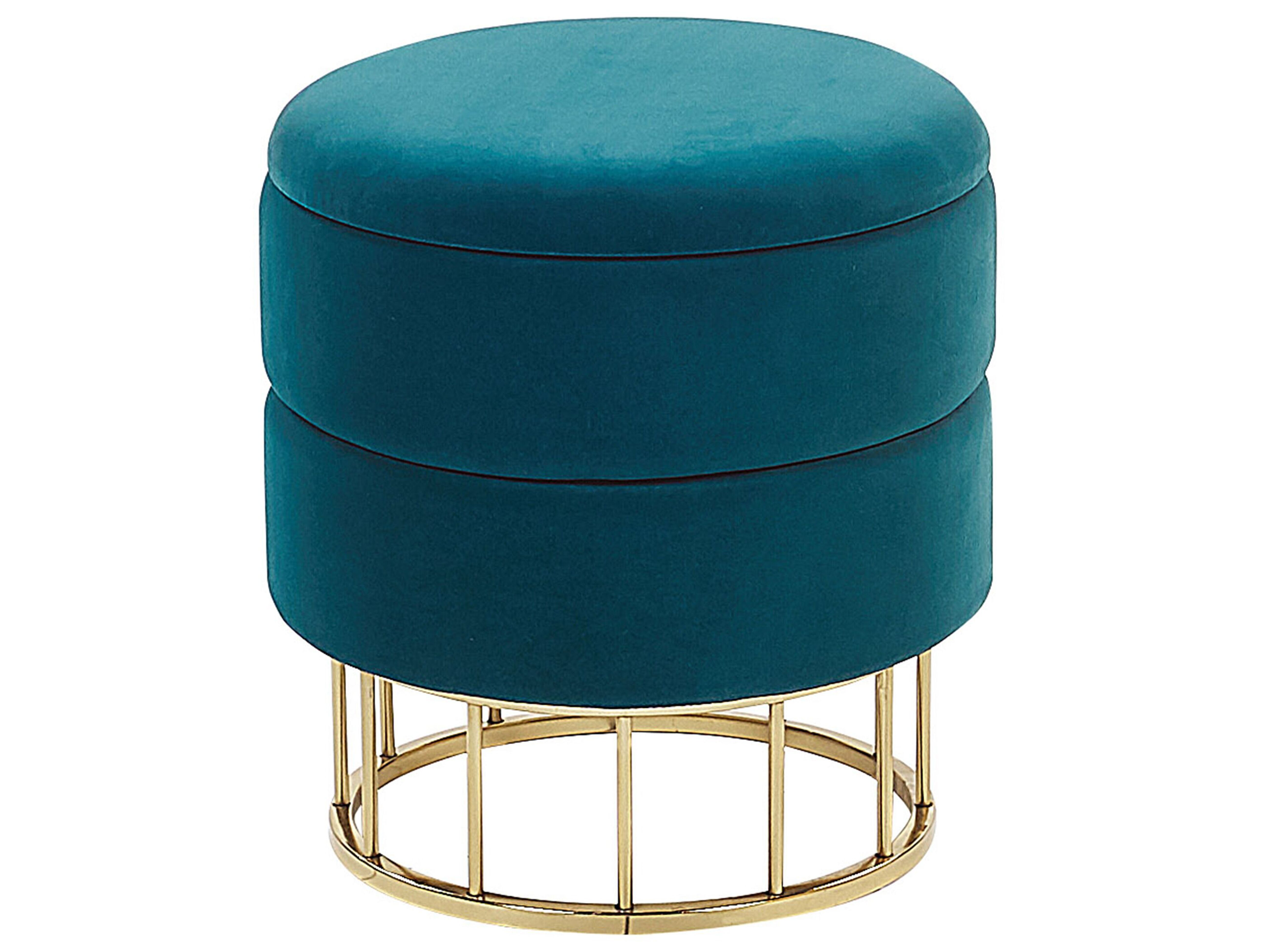Storage Pouffe ELGIN Velvet Teal