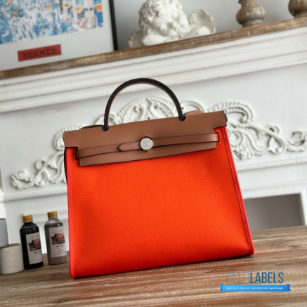 Hermès Herbag Zip 31 Bag | 31x25x10 cm | Luxury Canvas & Leather Shoulder Bag for Women | Spacious Everyday Hermès Tote1:1High-quality replica
