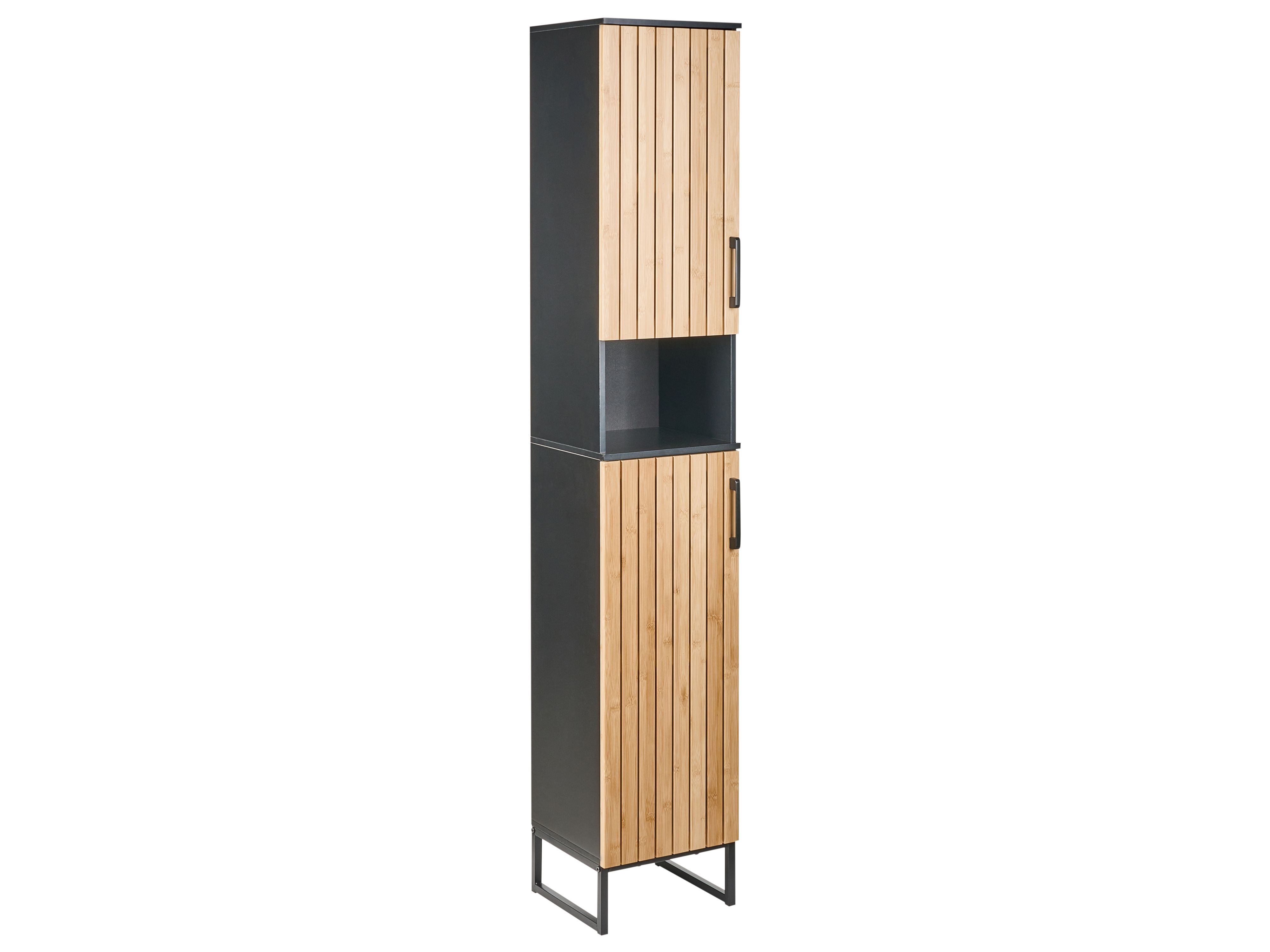 Bathroom Cabinet MISCANTI Bamboo 30 cm Light Brown