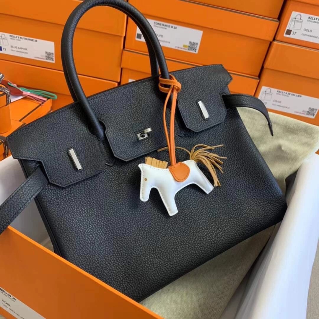 Hermes Birkin 30cm Togo Leather Silver Hardware
