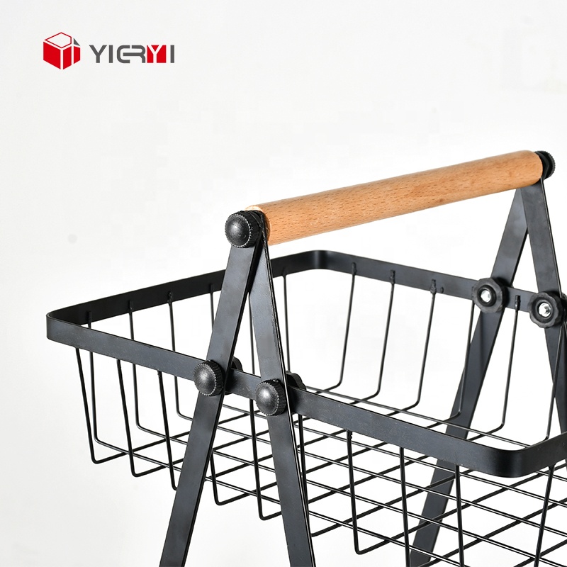 Fruit Storage Basket 2/3 Tier Vegetable Bowl Holder Rack Kitchen Storage
